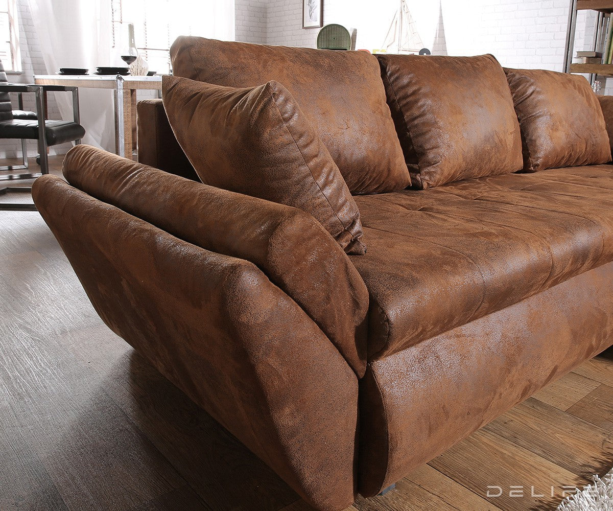 Kotna sedežna garnitura Loana 275x185cm, Material: Mikrofibra