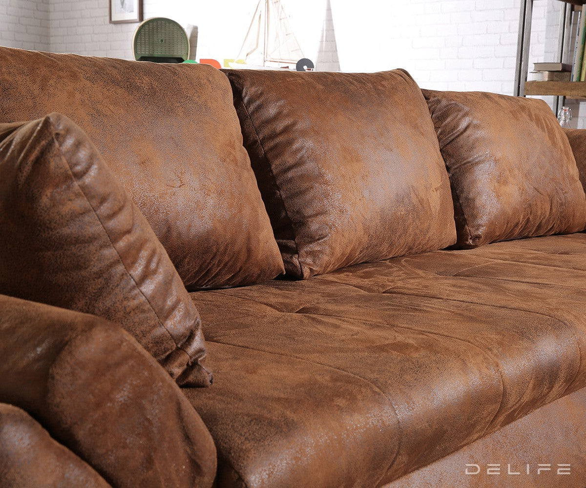 Kotna sedežna garnitura Loana 275x185cm, Material: Mikrofibra