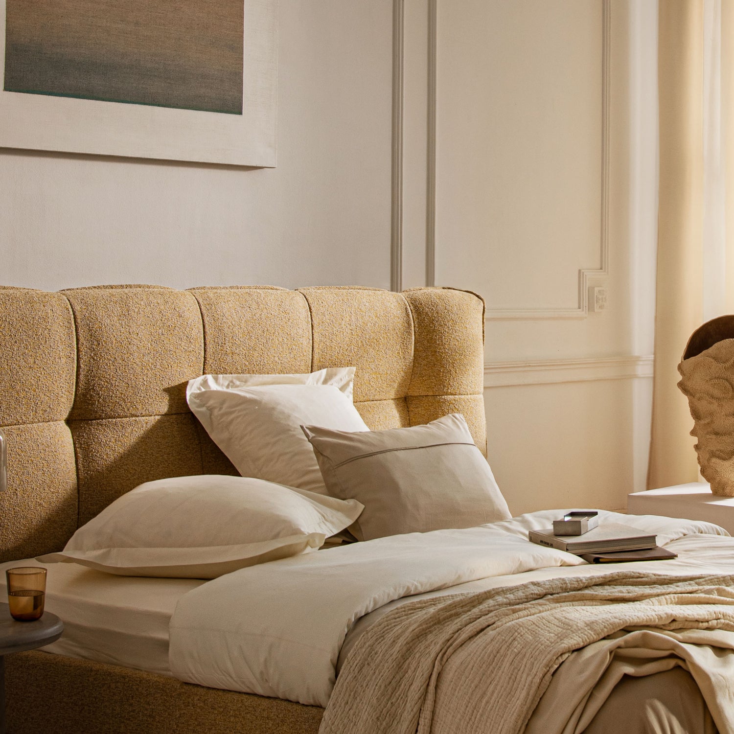 Postelja Eric, Material: Strukturirana tkanina