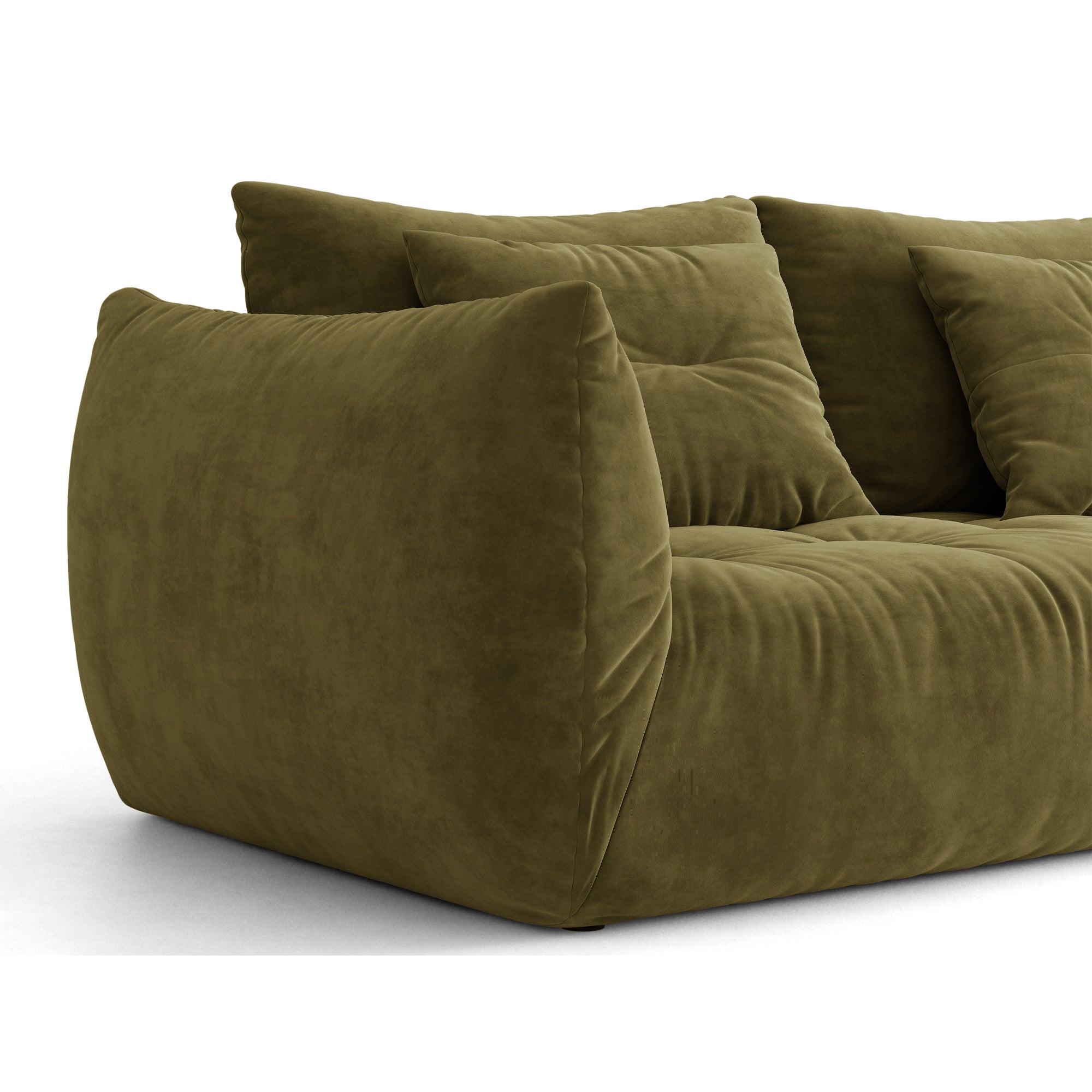Kavč Bloom 250x108 cm, material: žamet