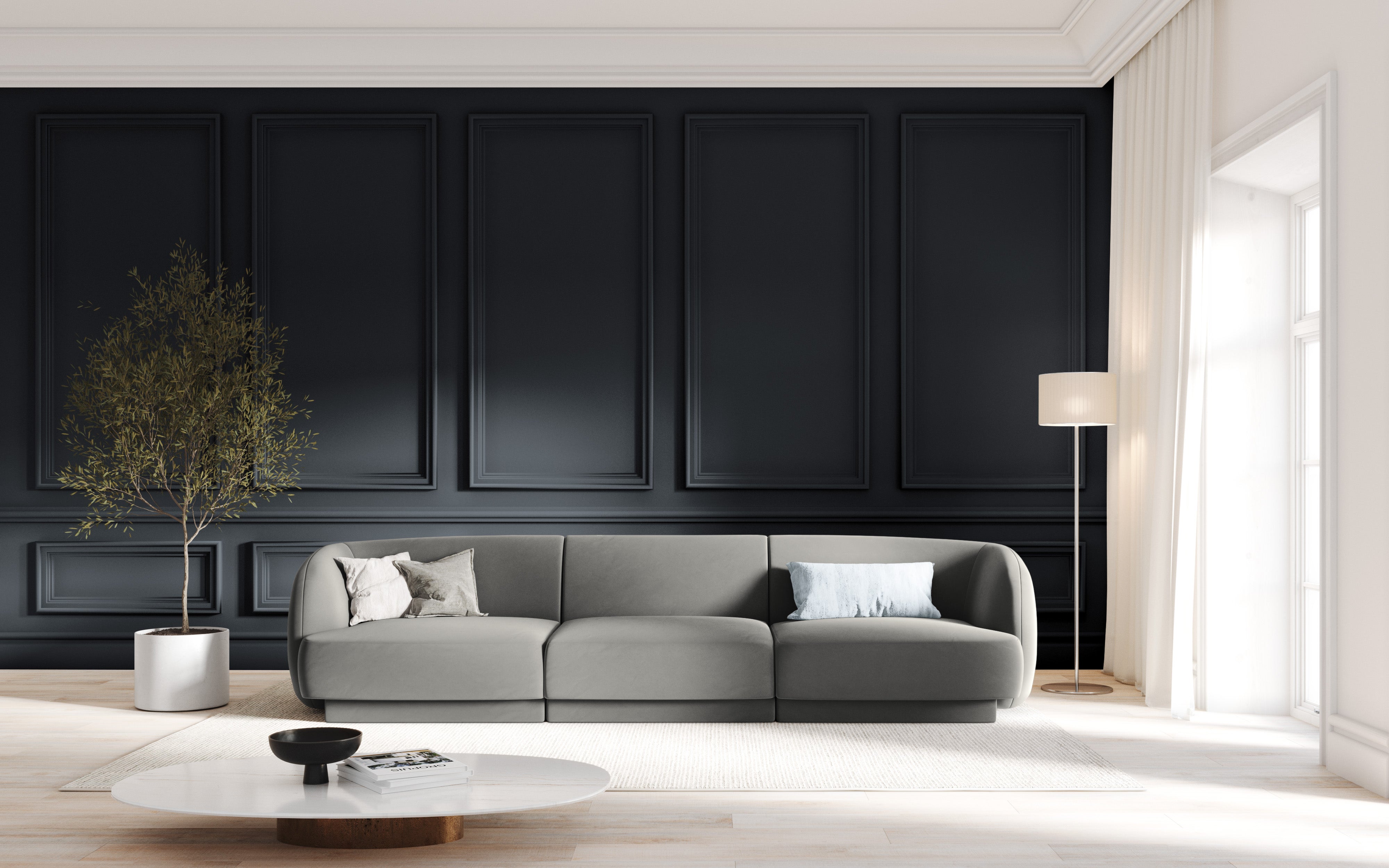 Sofa Miley 255x90cm, Material: žamet