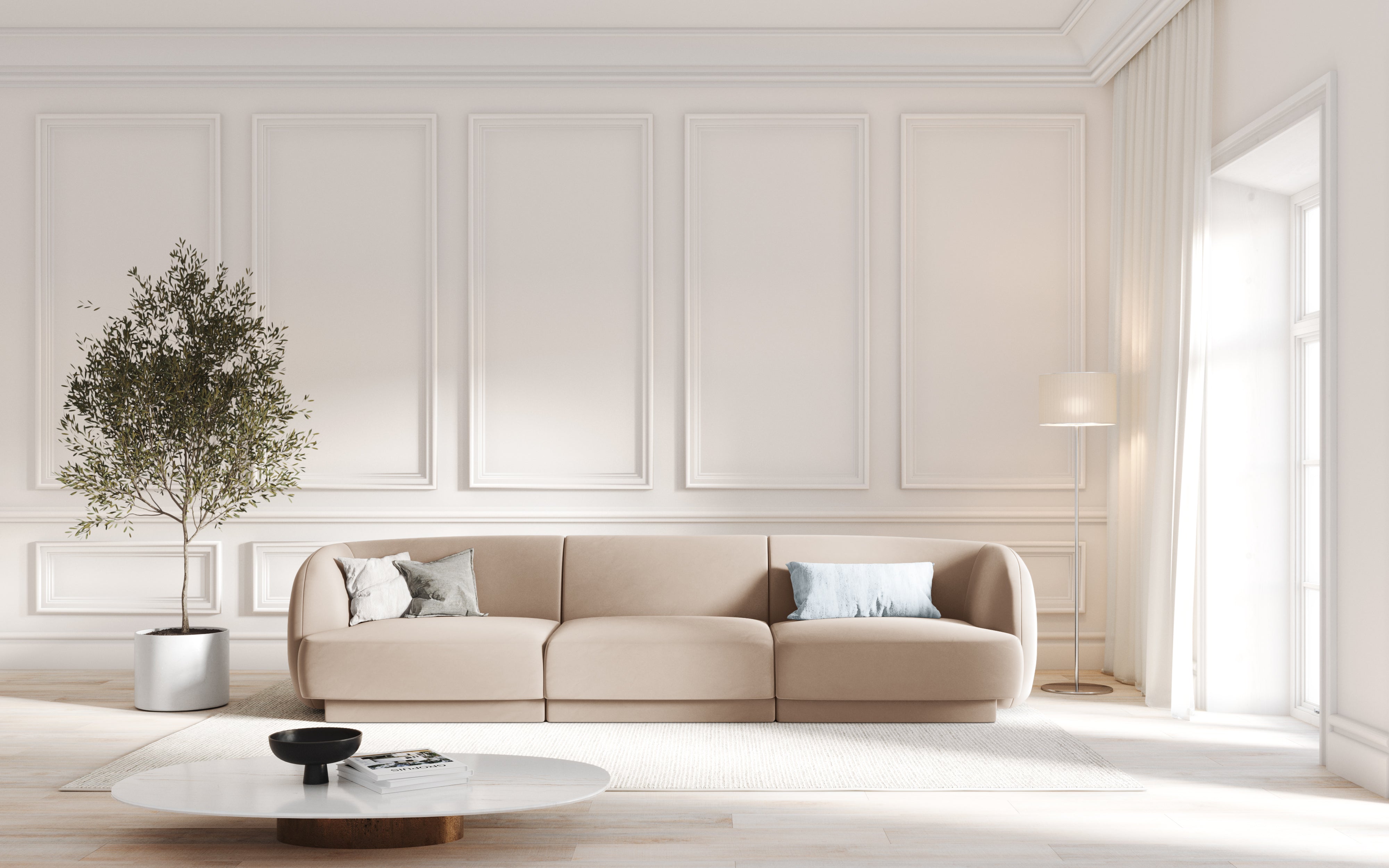 Sofa Miley 255x90cm, Material: žamet