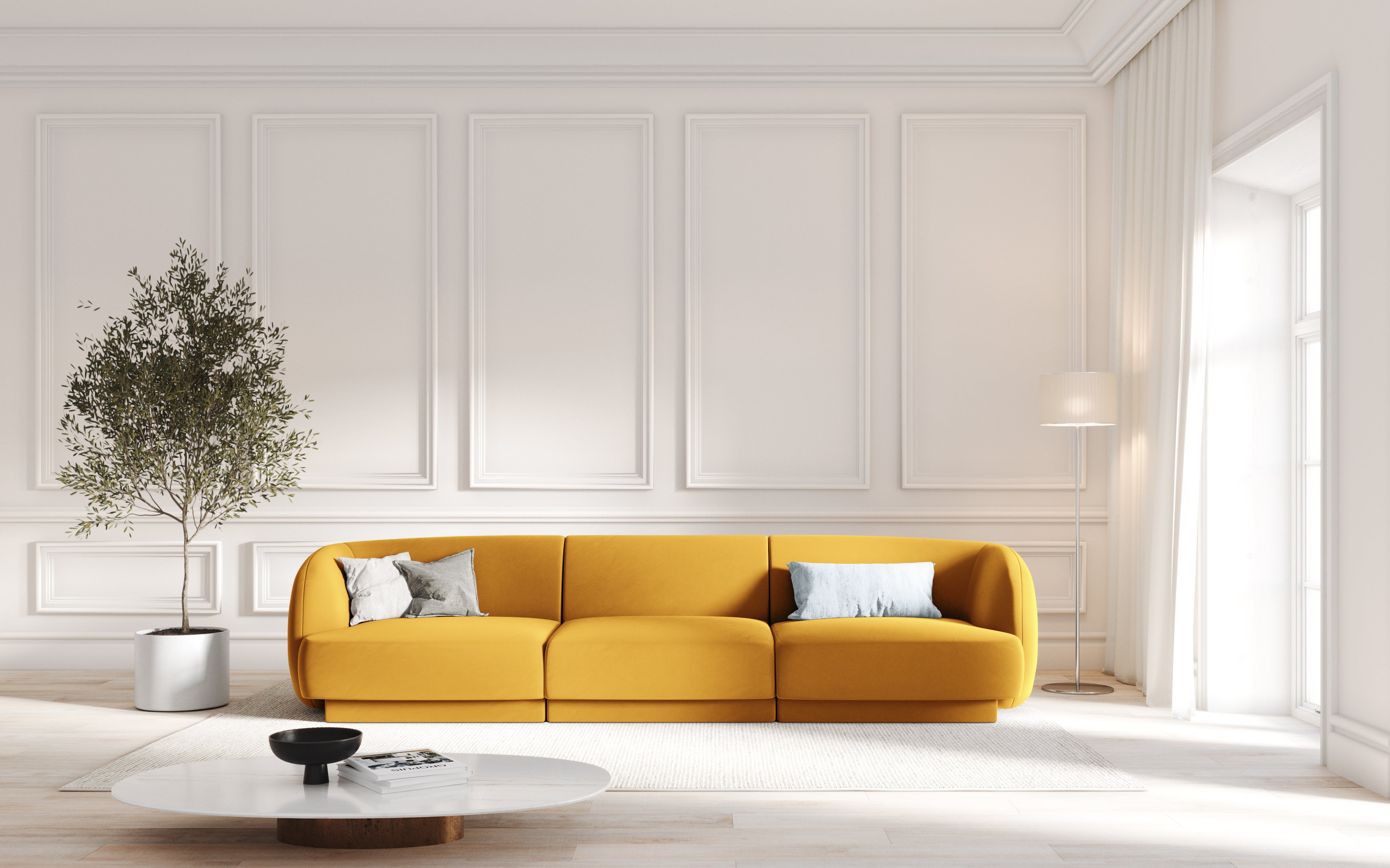 Sofa Miley 255x90cm, Material: žamet