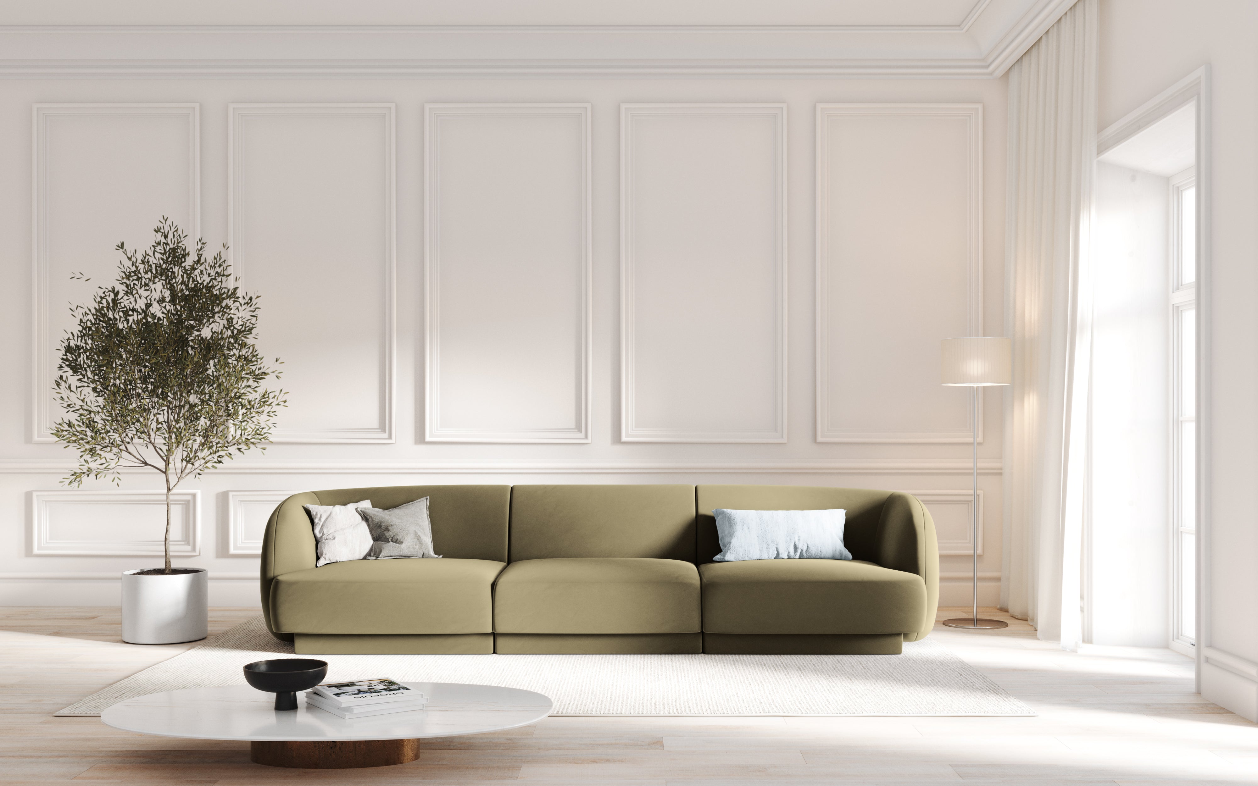 Sofa Miley 255x90cm, Material: žamet