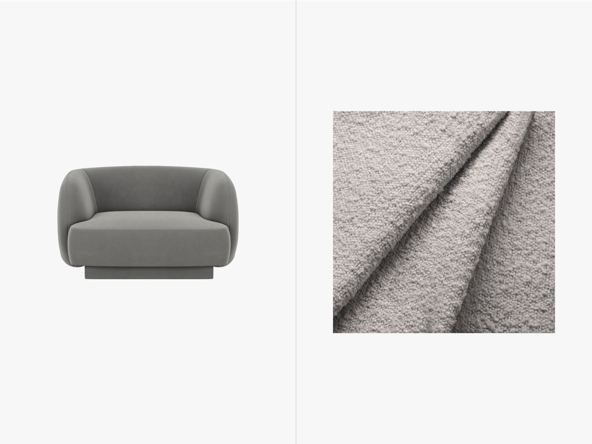 Fotelj Miley 103x90 cm, Material: Bouclé