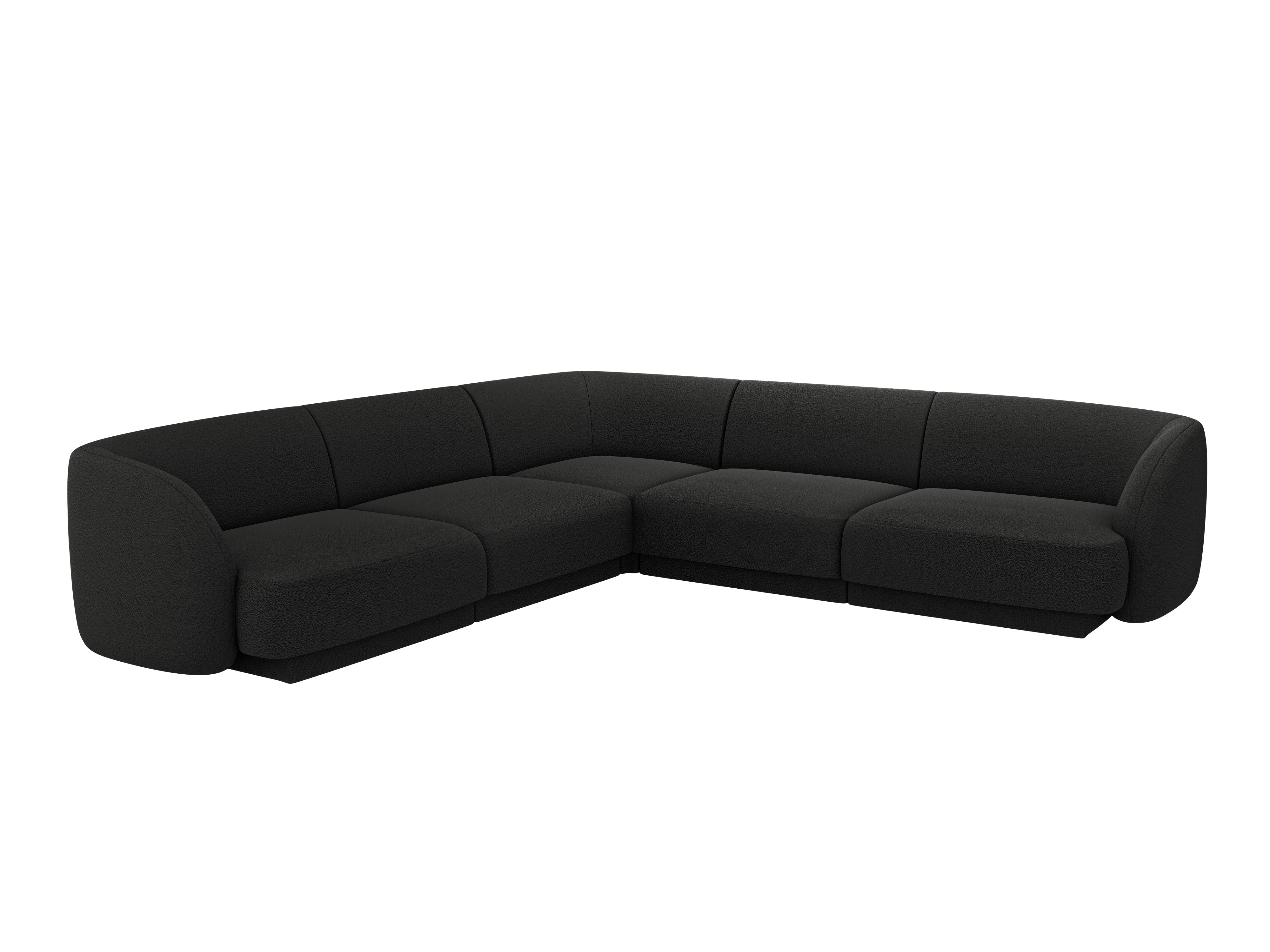 Kotna sedežna garnitura Miley 255x255 cm, Material: Bouclé