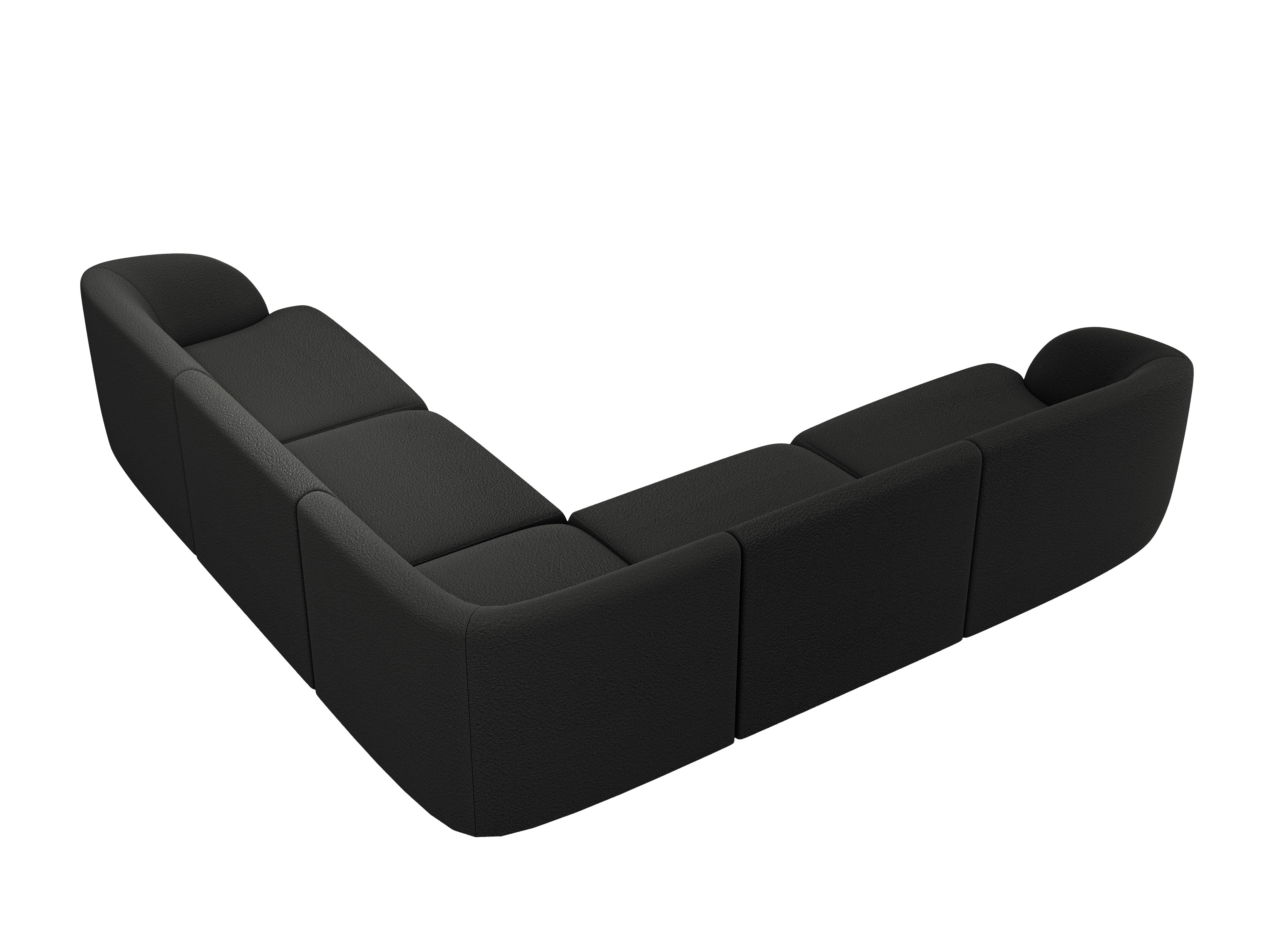 Kotna sedežna garnitura Miley 255x255 cm, Material: Bouclé