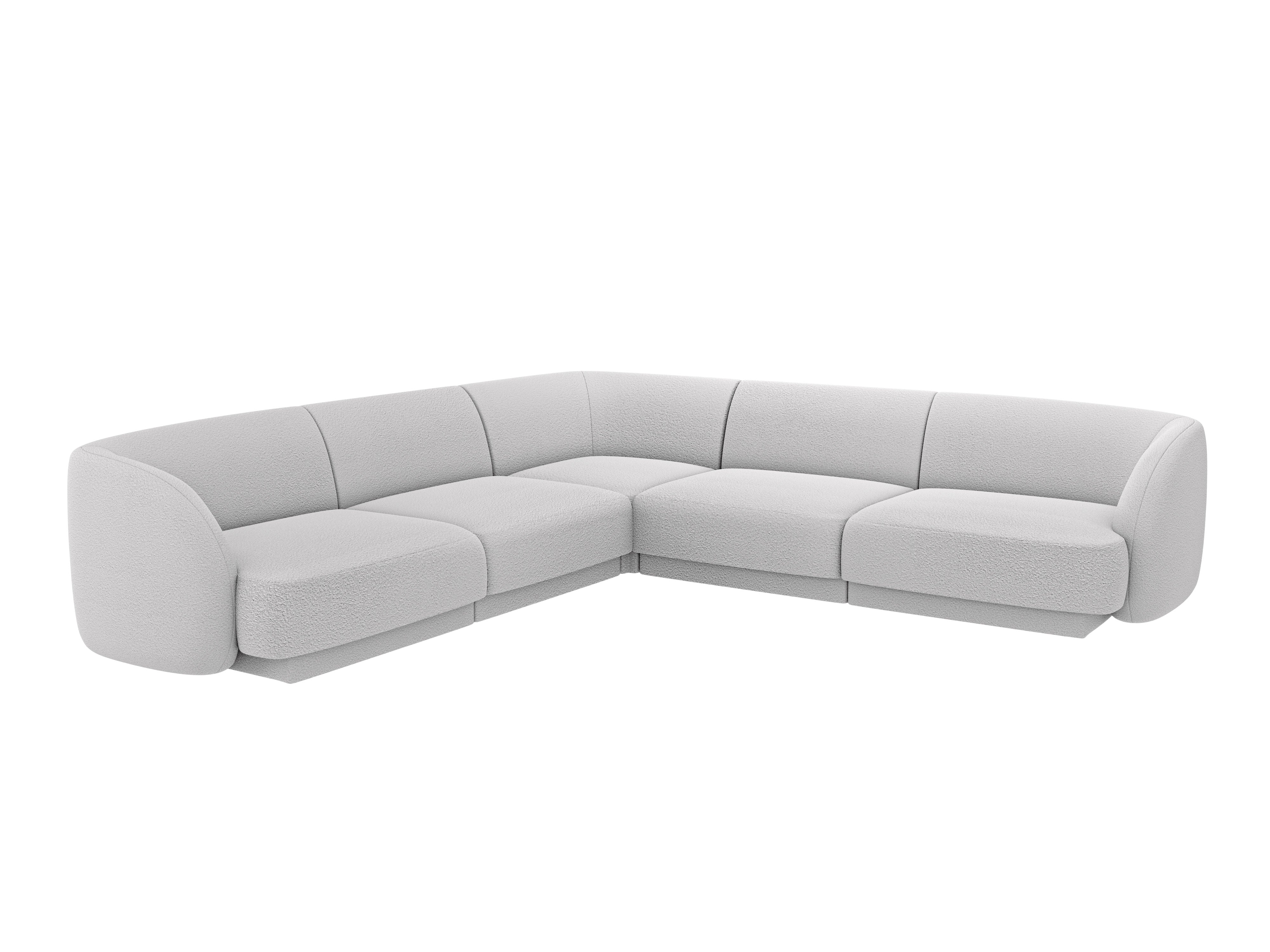 Kotna sedežna garnitura Miley 255x255 cm, Material: Bouclé
