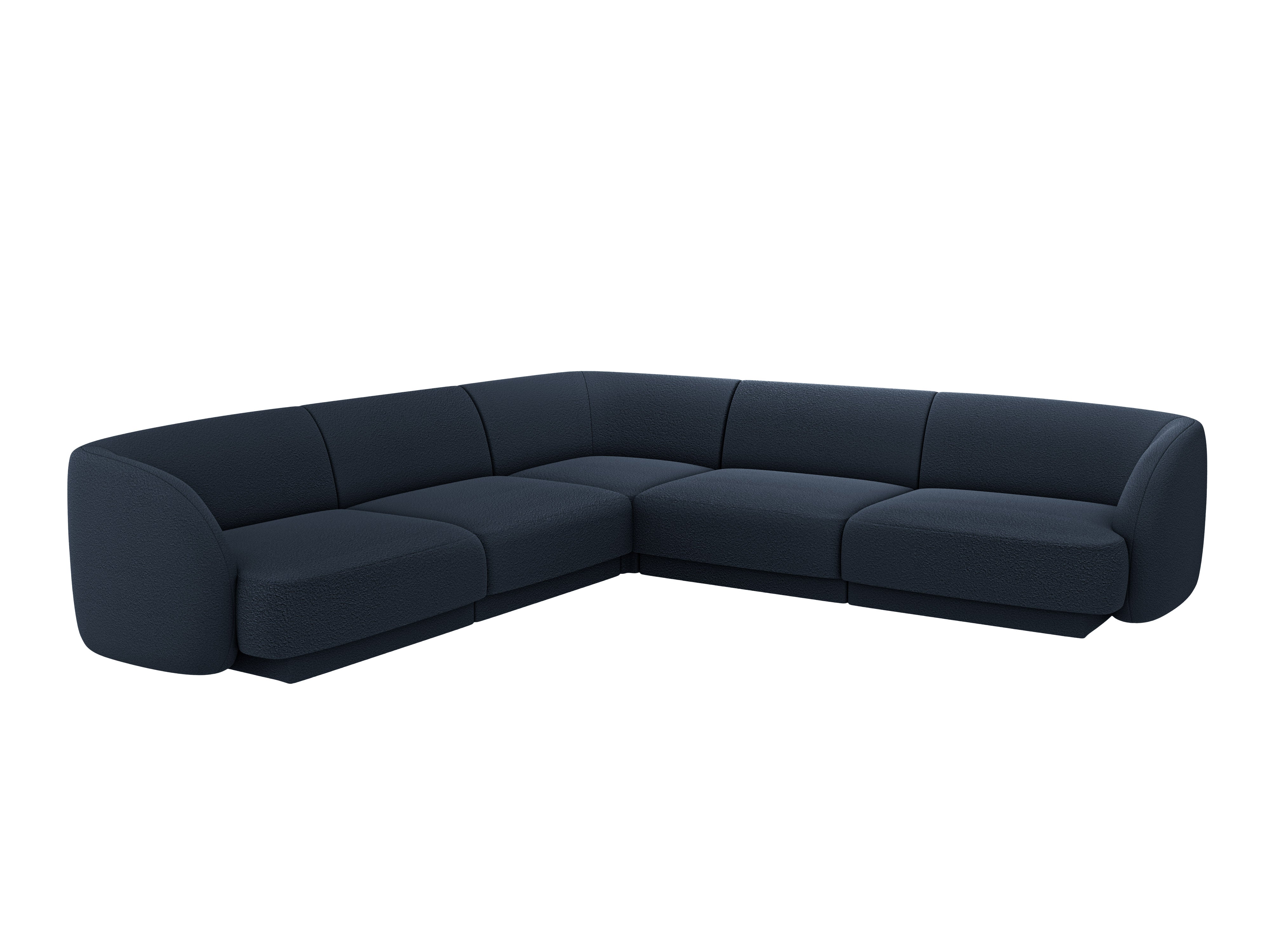 Kotna sedežna garnitura Miley 255x255 cm, Material: Bouclé