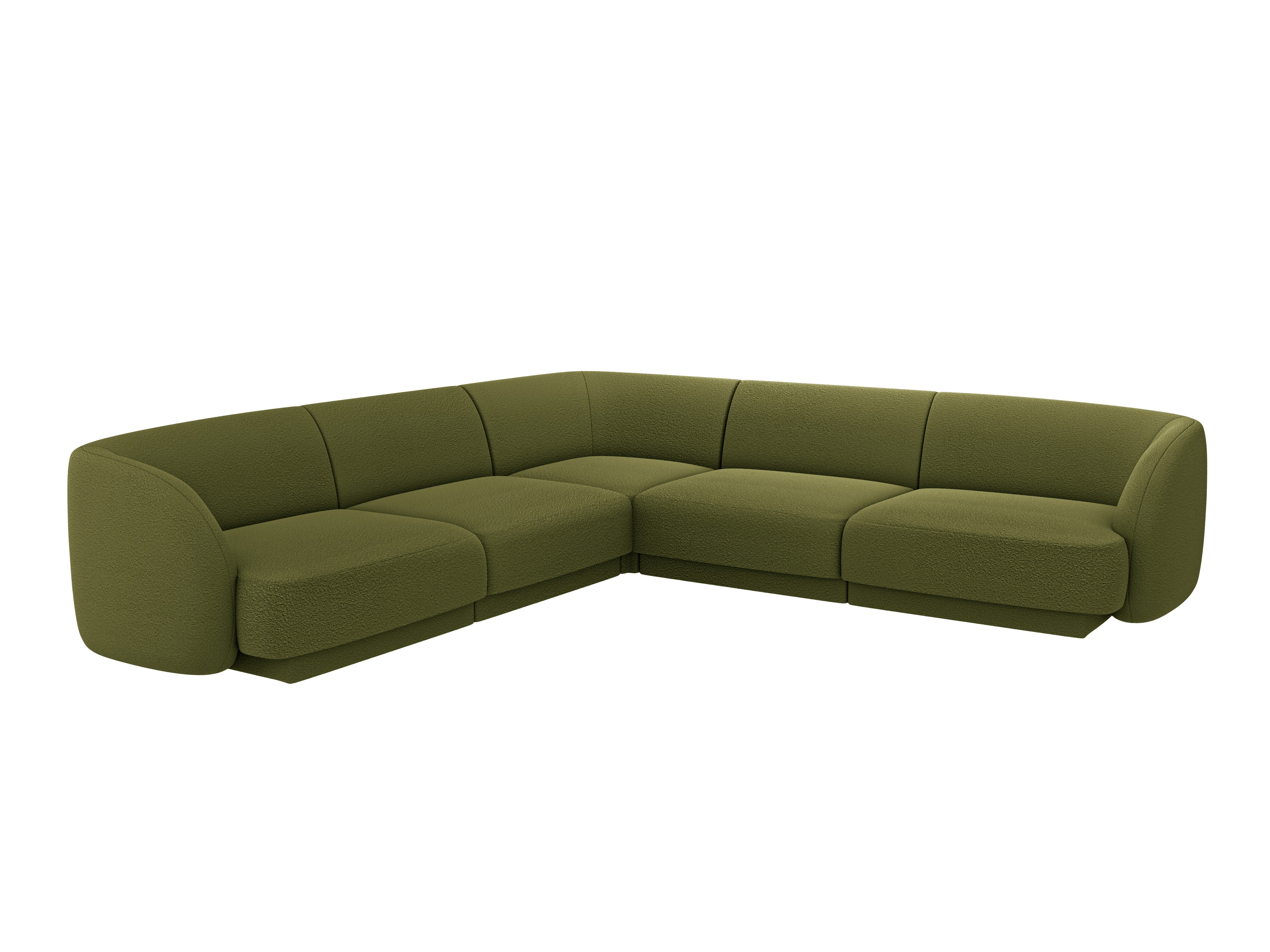 Kotna sedežna garnitura Miley 255x255 cm, Material: Bouclé