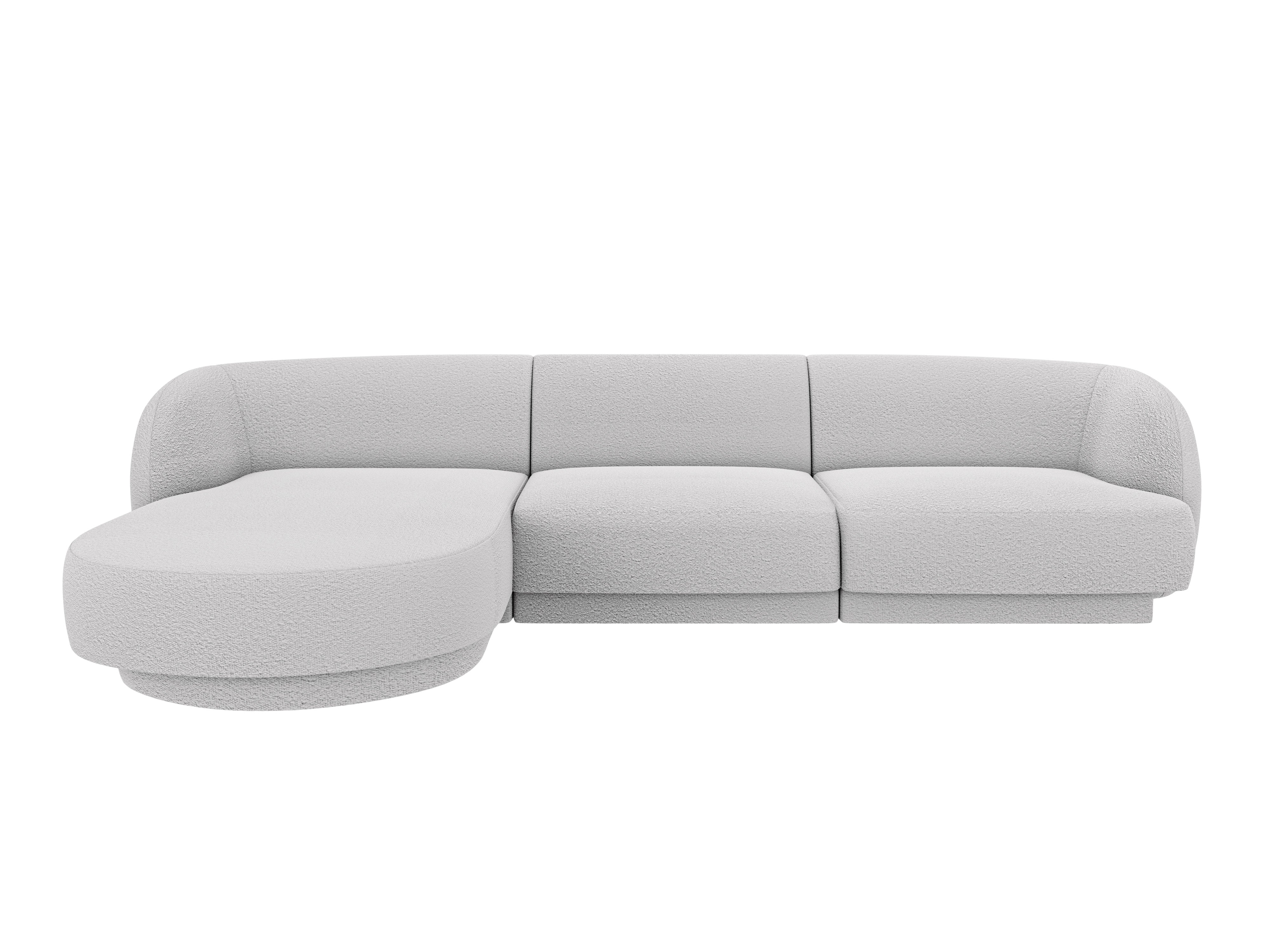 Kotna sedežna garnitura Miley 255x165 cm, material: boucle