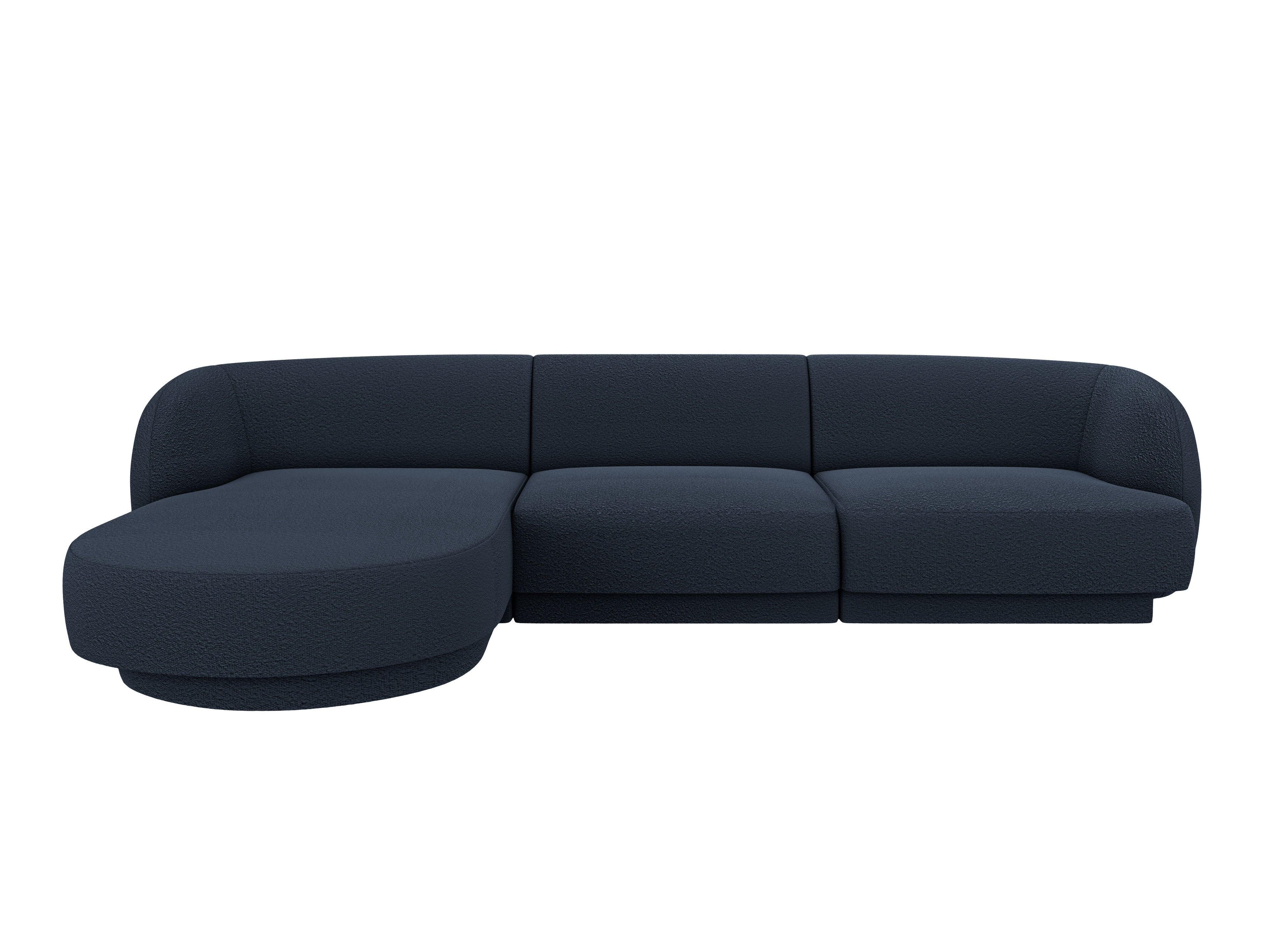 Kotna sedežna garnitura Miley 255x165 cm, material: boucle