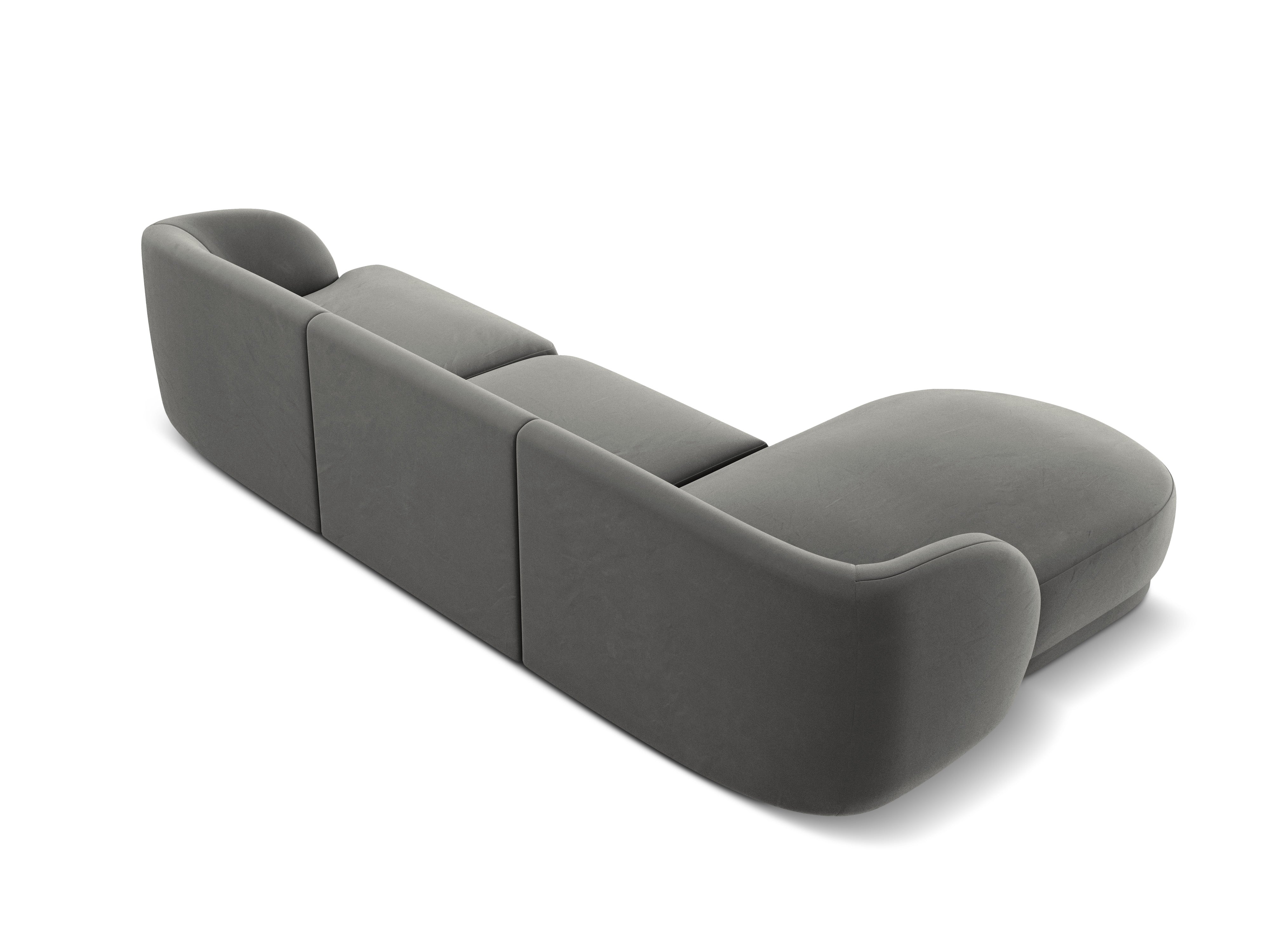 Kotna sedežna garnitura Miley 255x165cm, Material: žamet