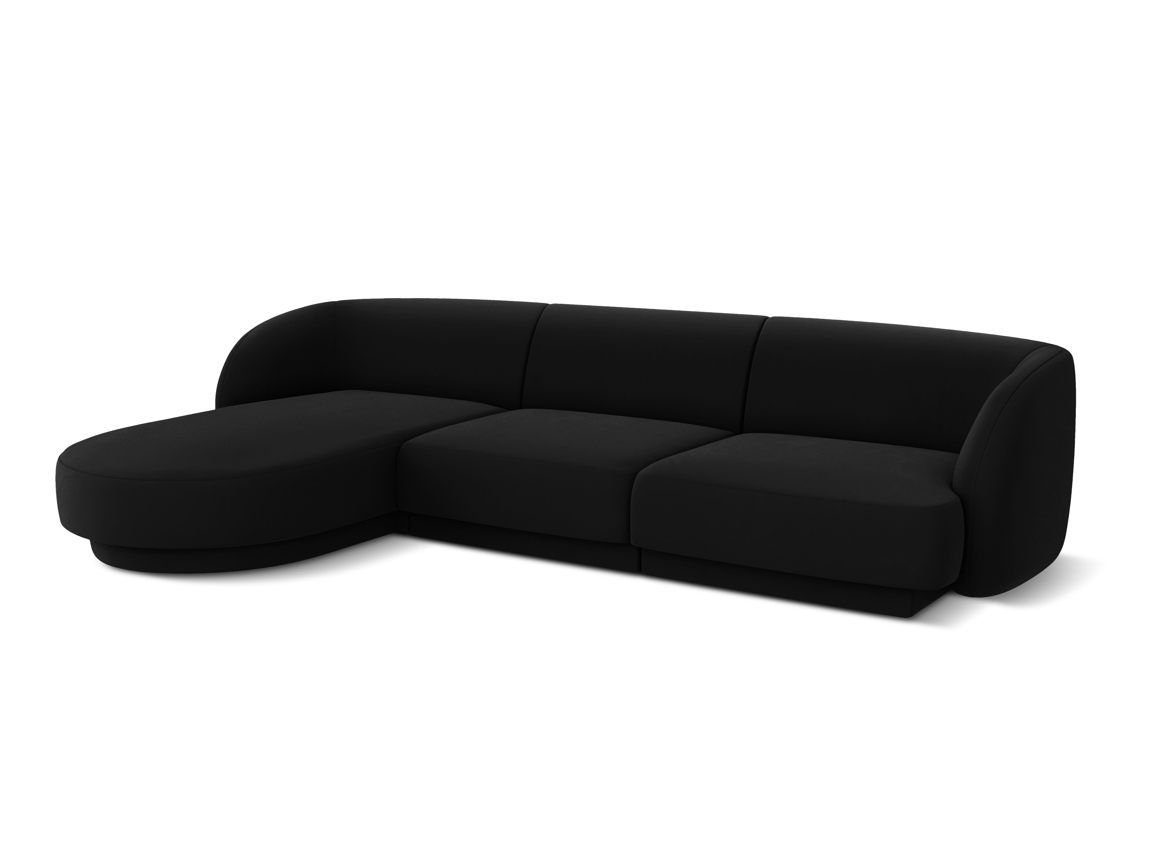 Kotna sedežna garnitura Miley 255x165cm, Material: žamet