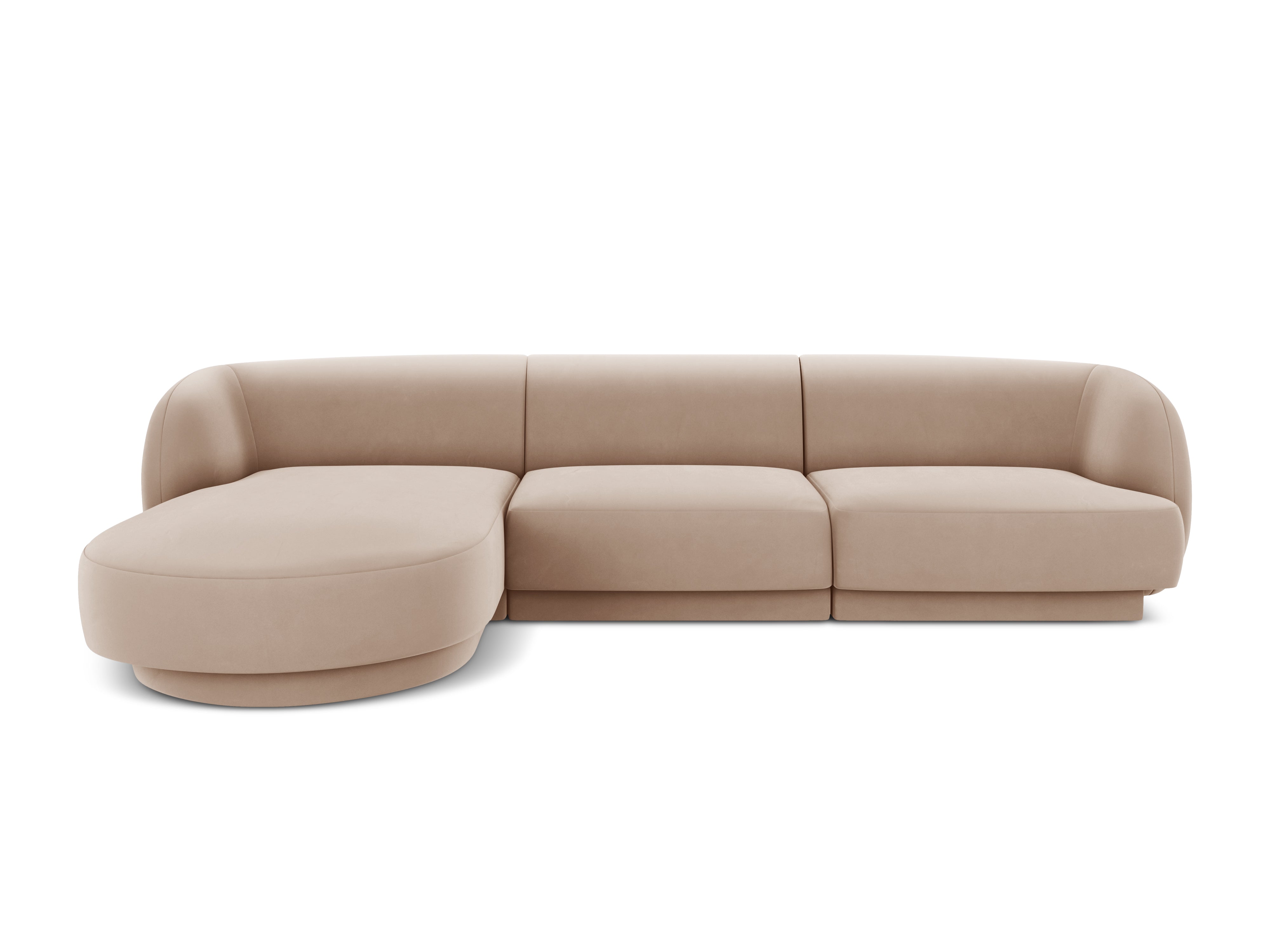 Kotna sedežna garnitura Miley 255x165cm, Material: žamet