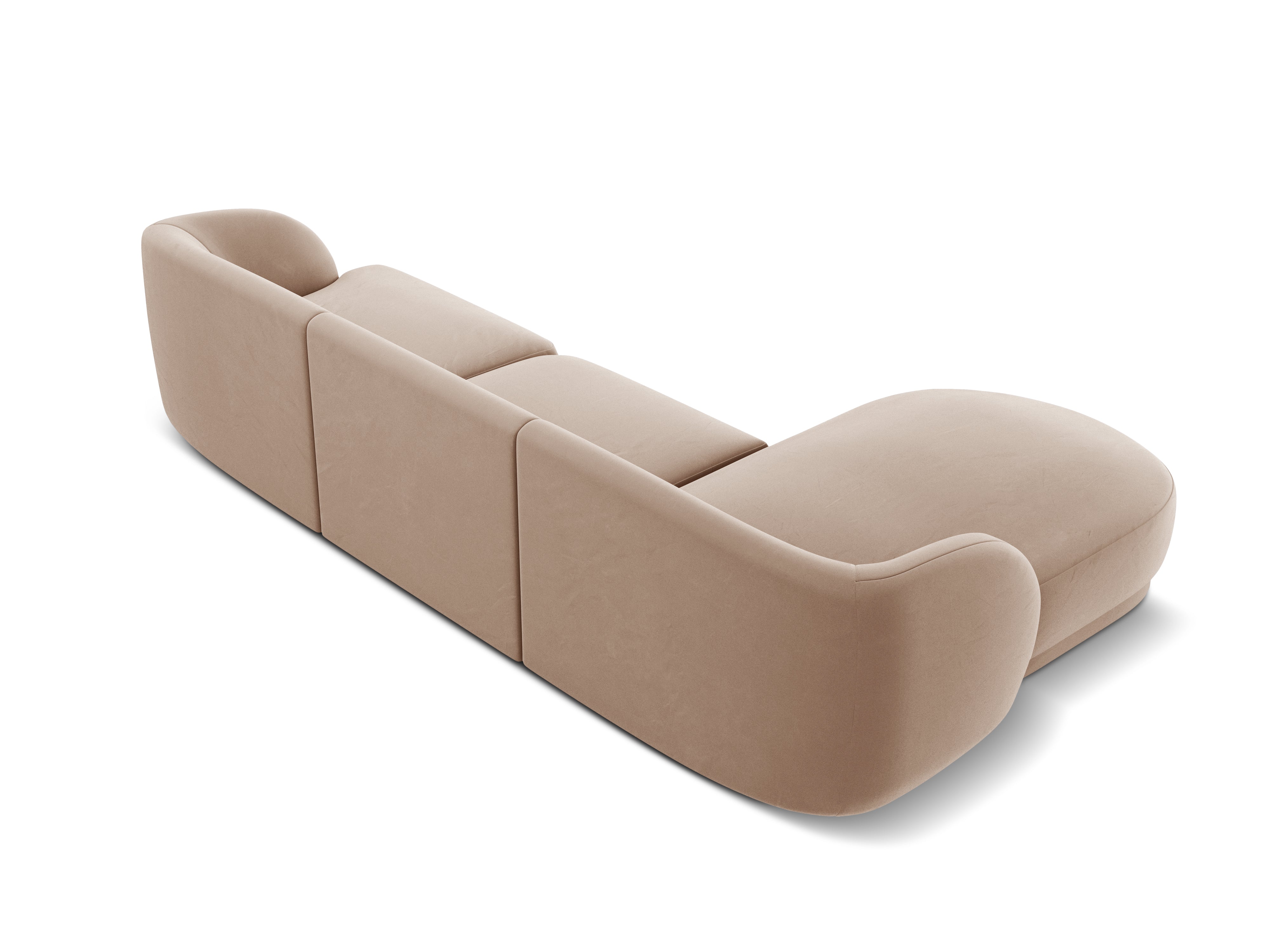 Kotna sedežna garnitura Miley 255x165cm, Material: žamet