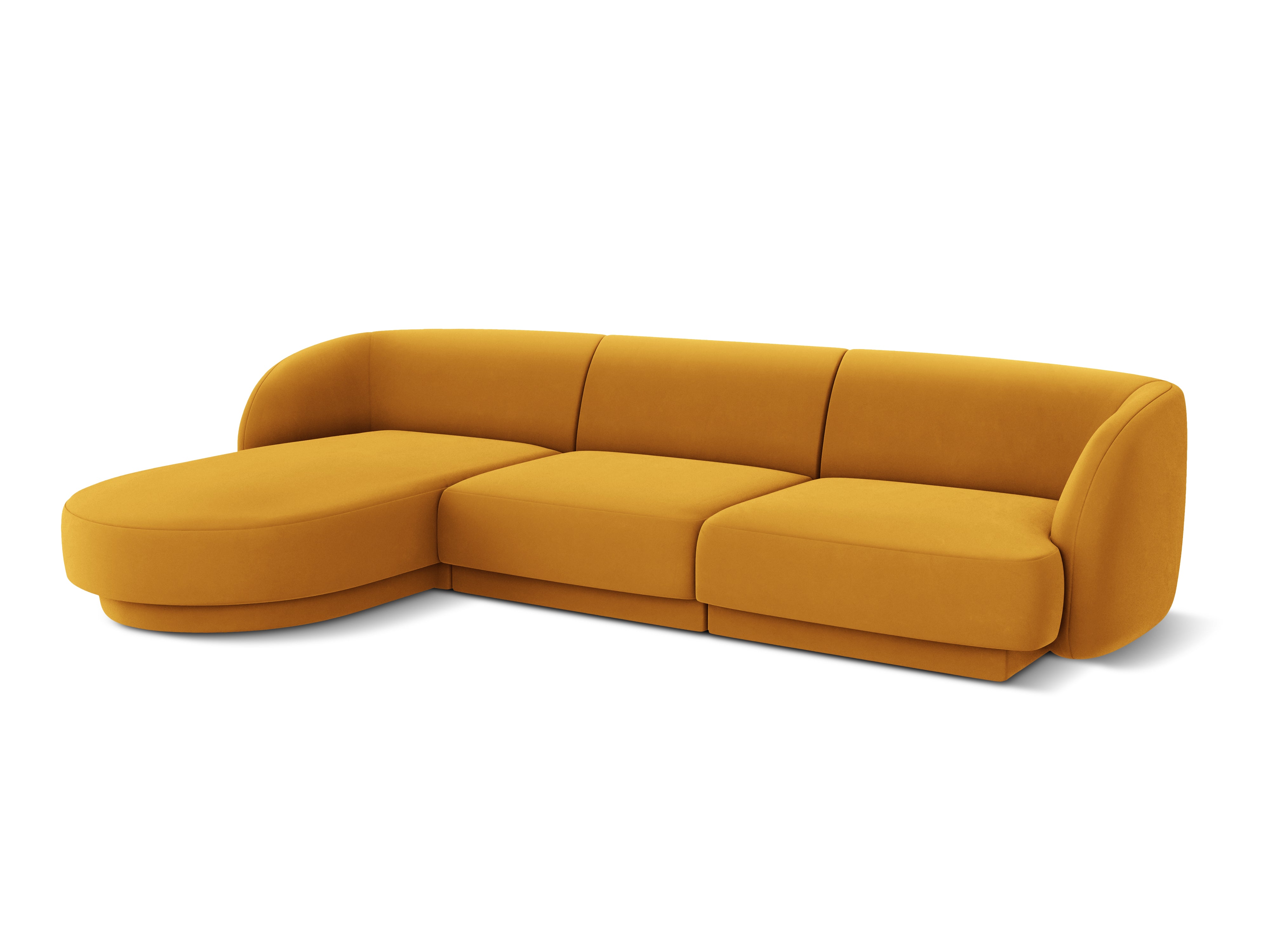 Kotna sedežna garnitura Miley 255x165cm, Material: žamet