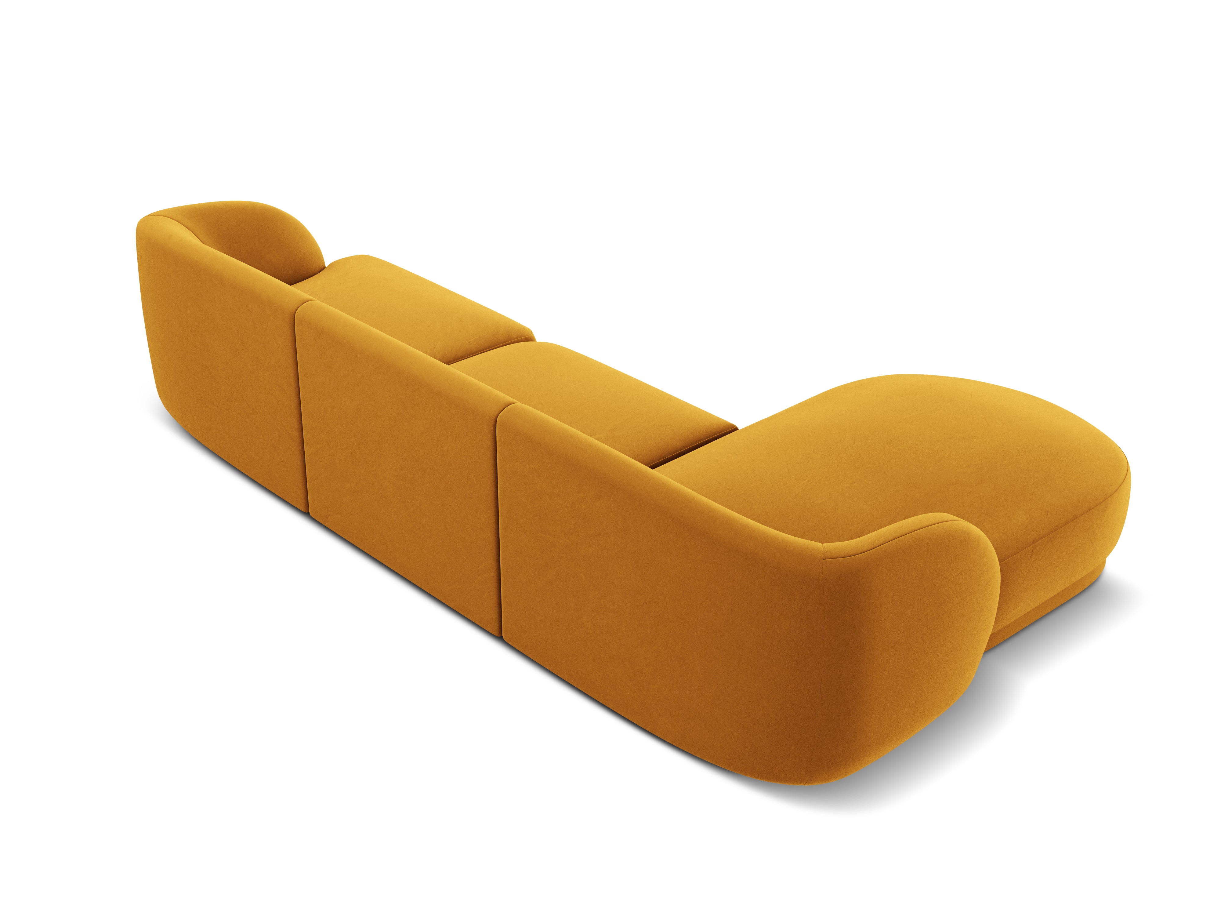 Kotna sedežna garnitura Miley 255x165cm, Material: žamet