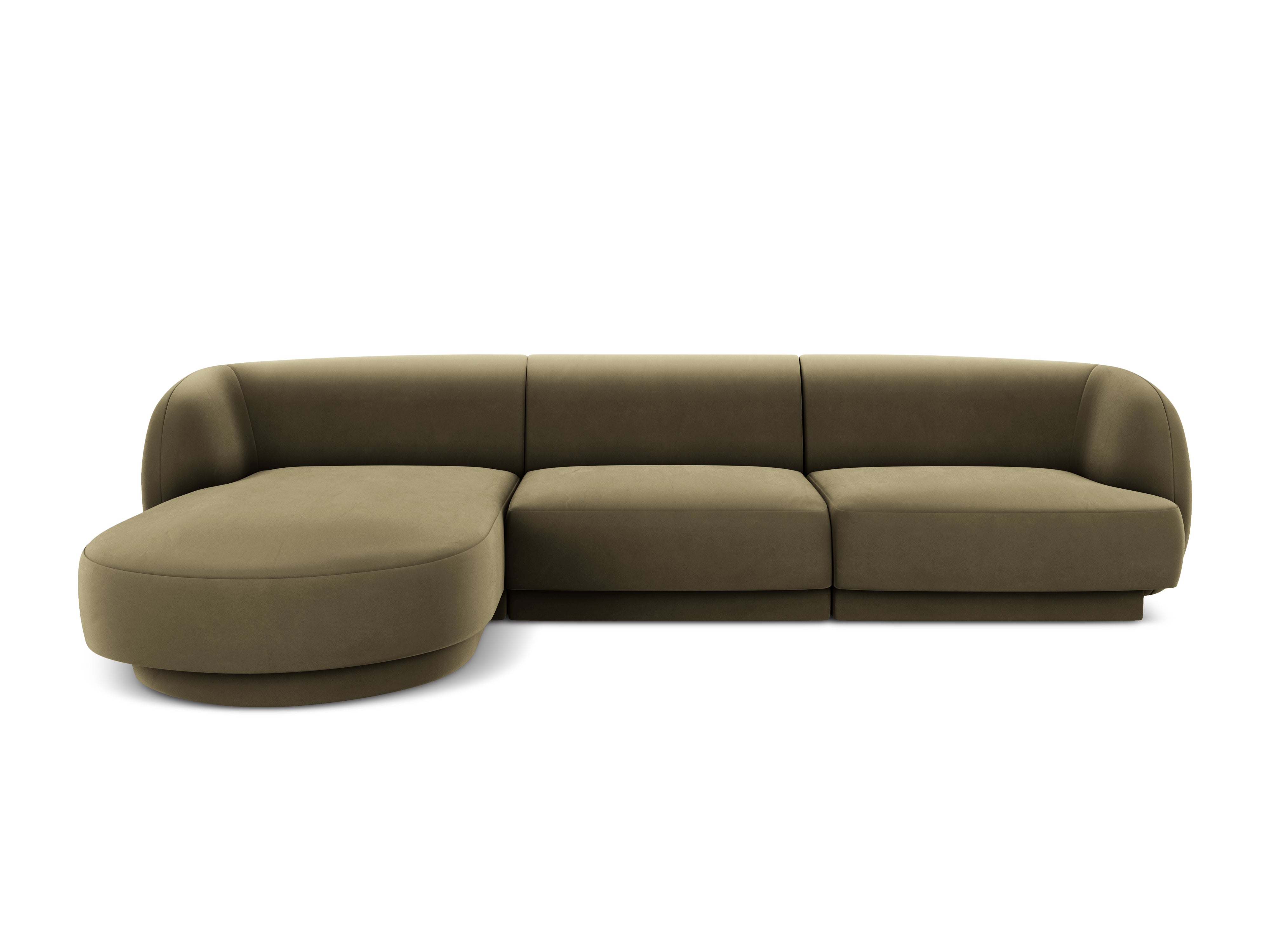 Kotna sedežna garnitura Miley 255x165cm, Material: žamet