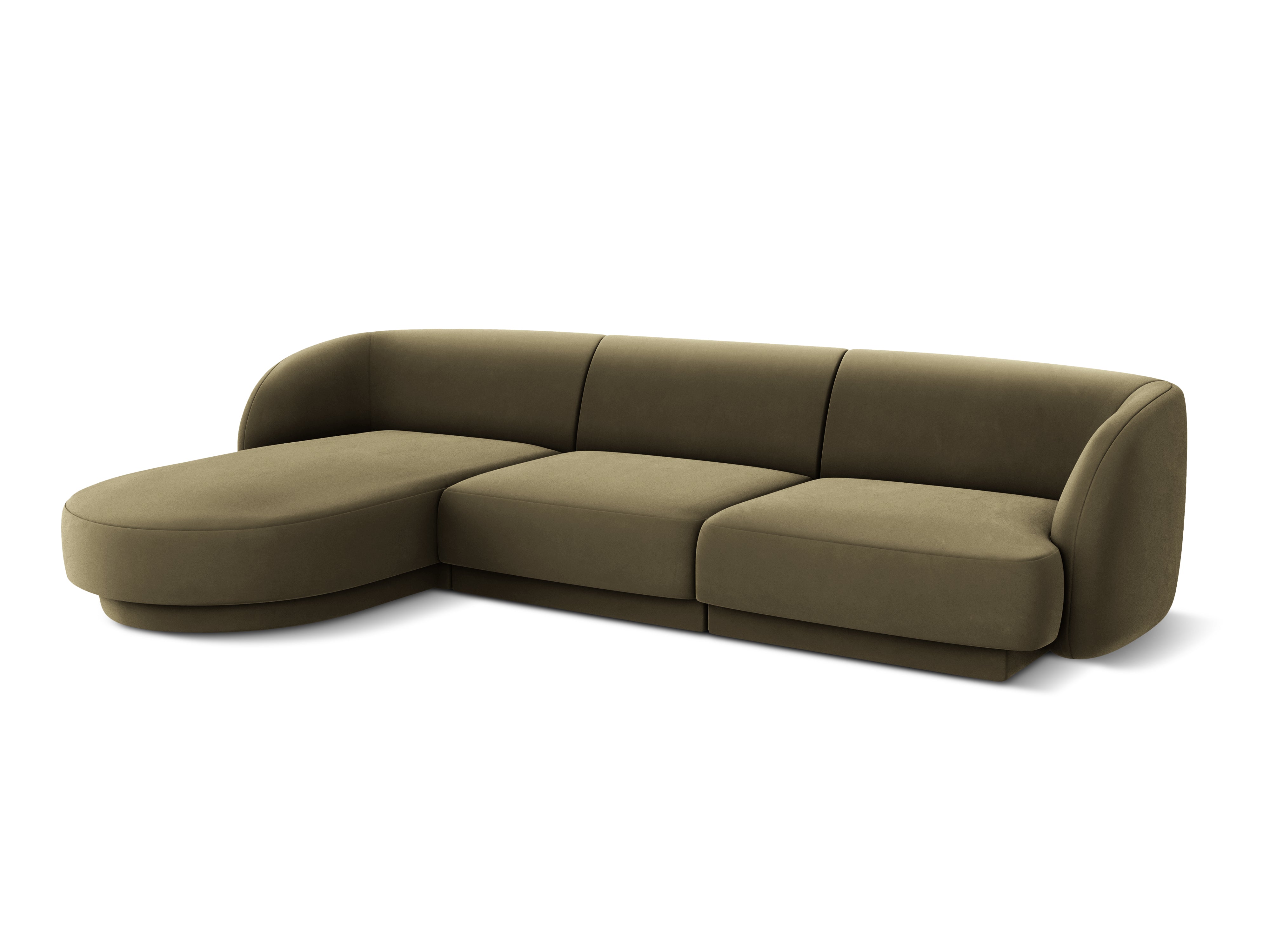 Kotna sedežna garnitura Miley 255x165cm, Material: žamet