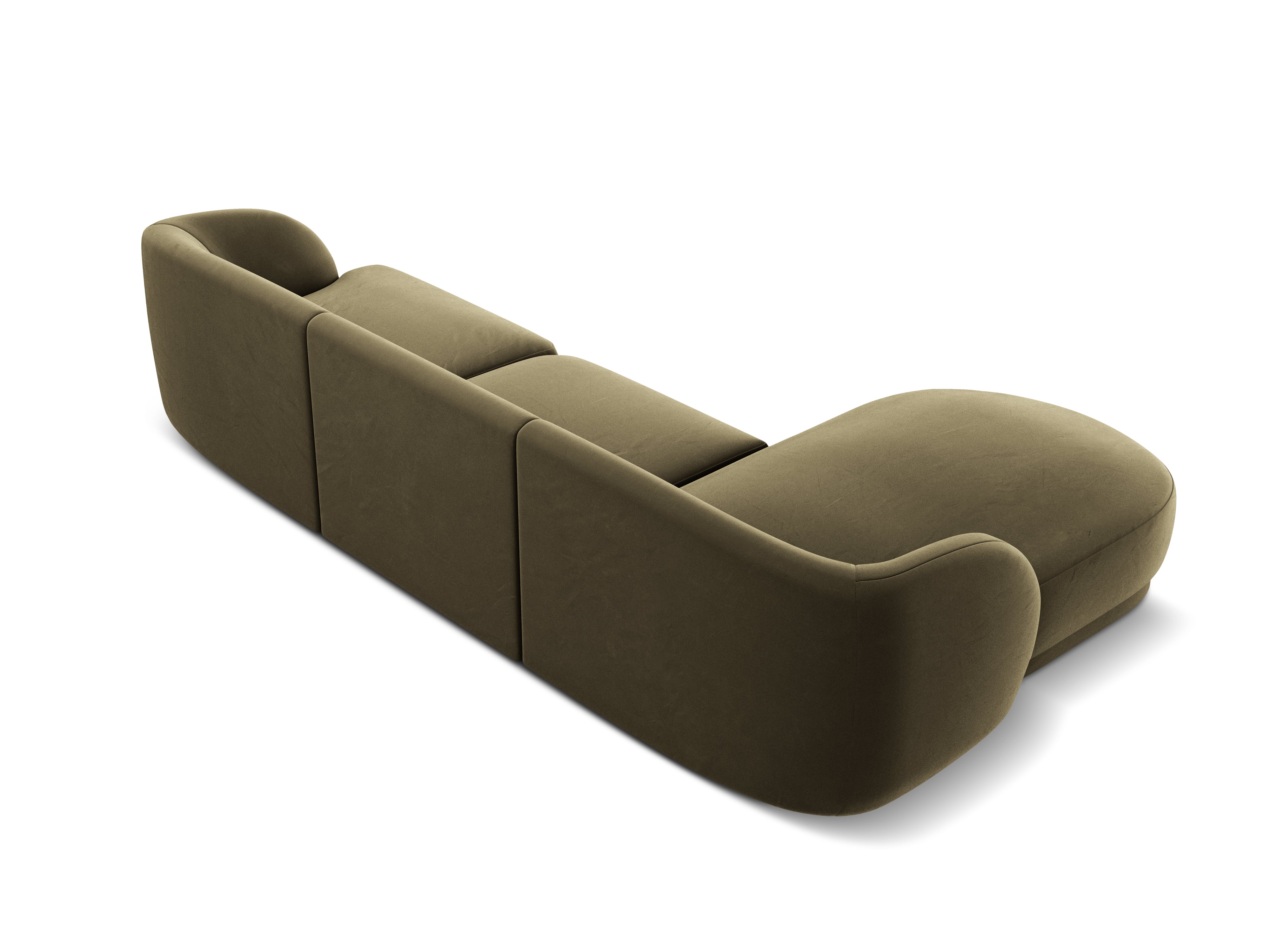 Kotna sedežna garnitura Miley 255x165cm, Material: žamet