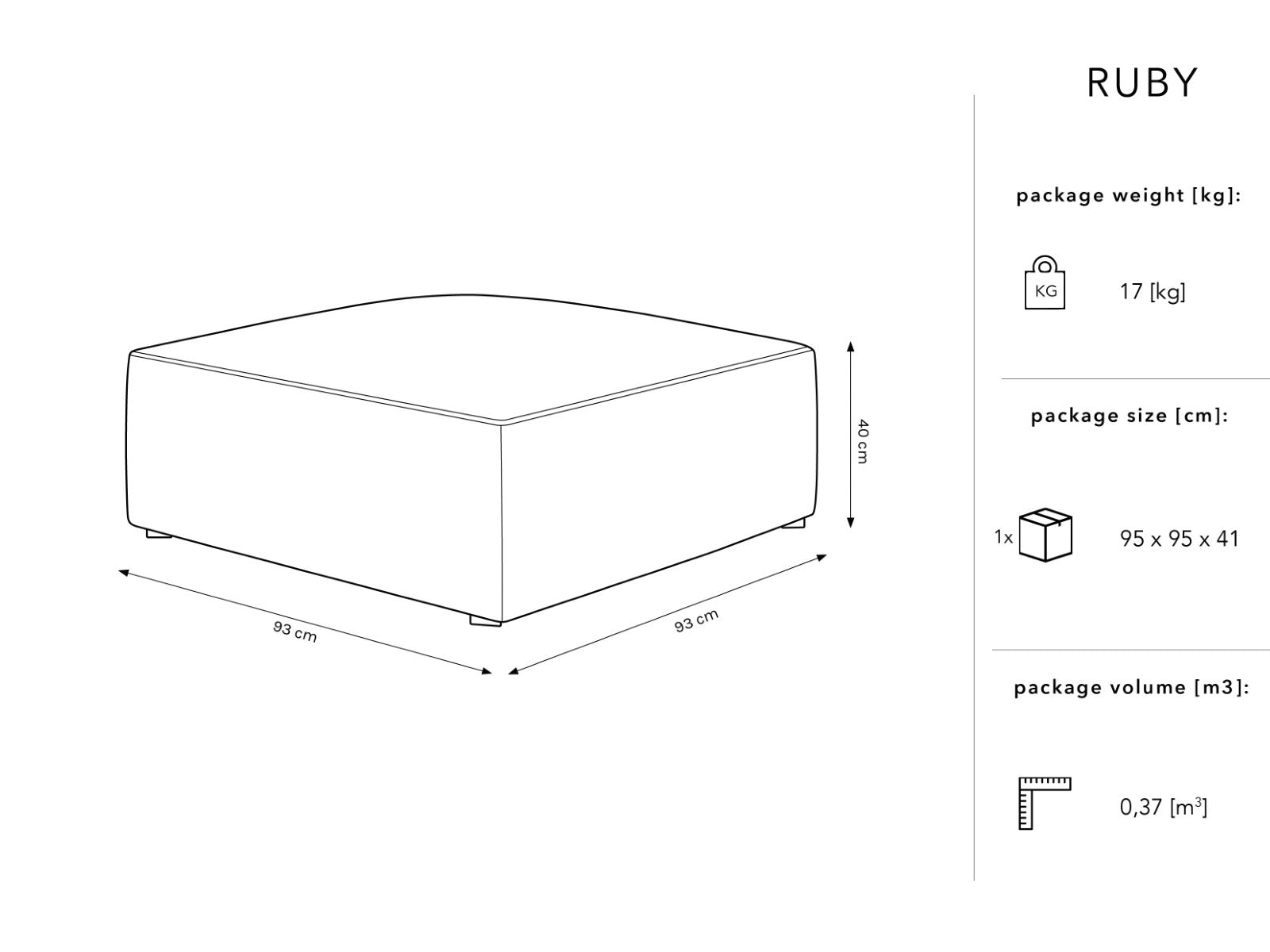 Ruby barski stolčki, 93x93cm, material: žamet