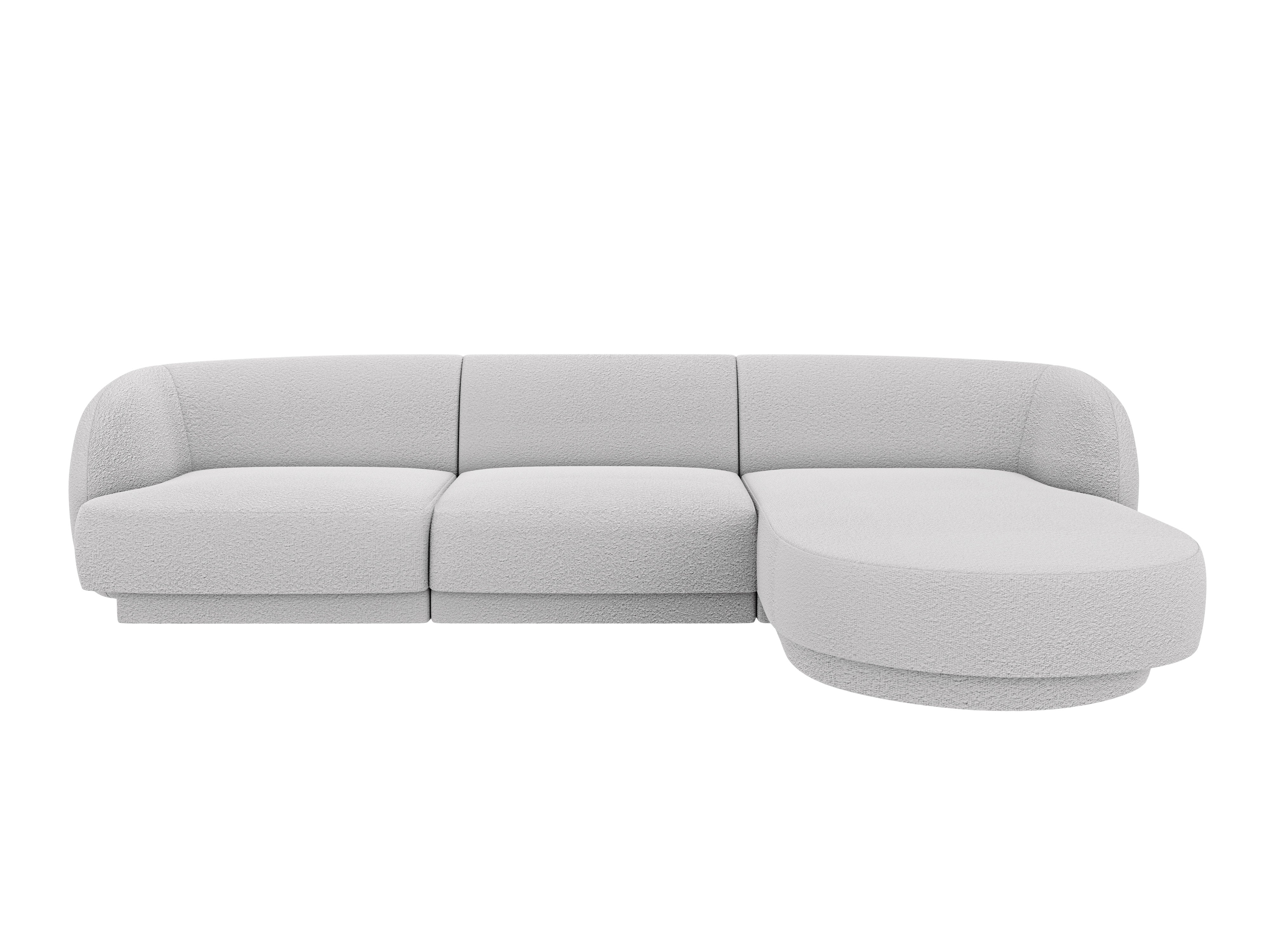 Kotna sedežna garnitura Miley 255x165 cm, material: boucle