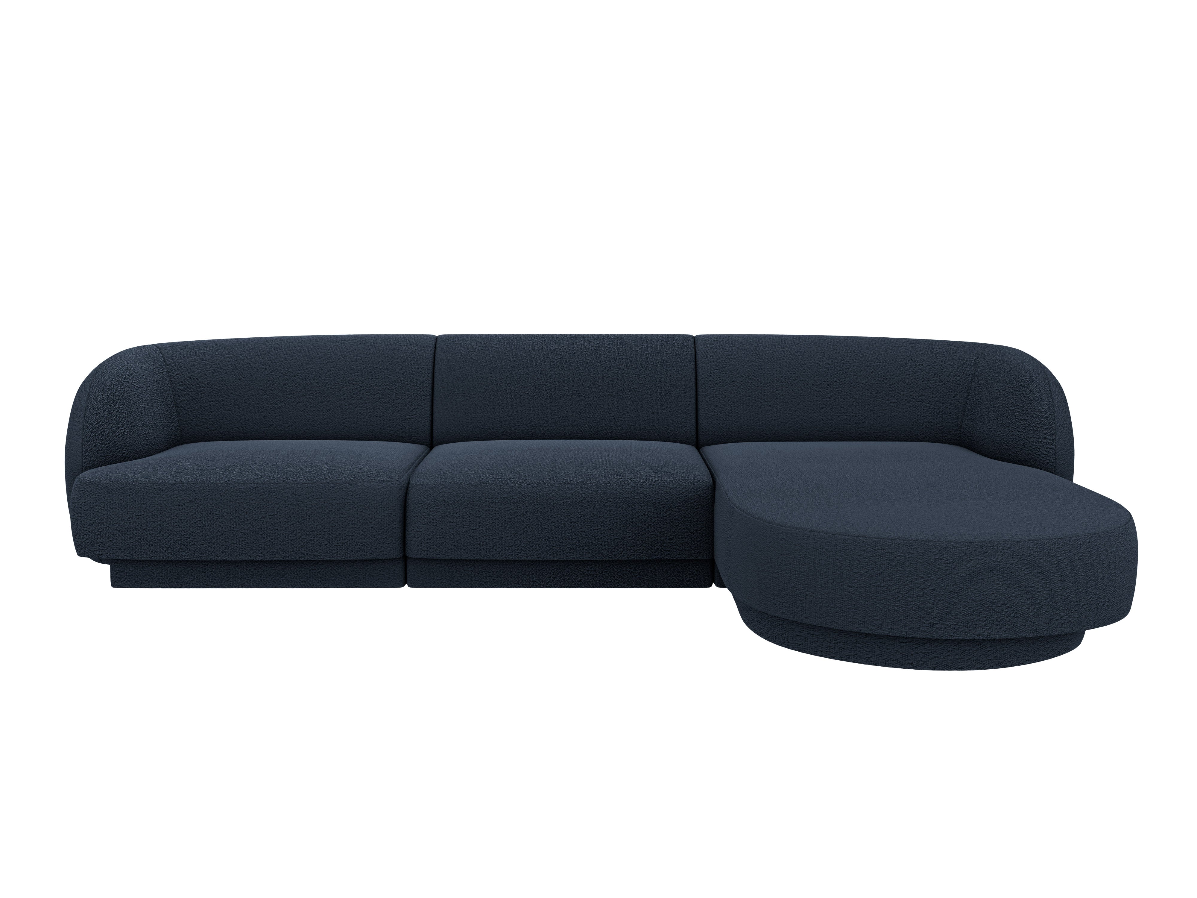 Kotna sedežna garnitura Miley 255x165 cm, material: boucle