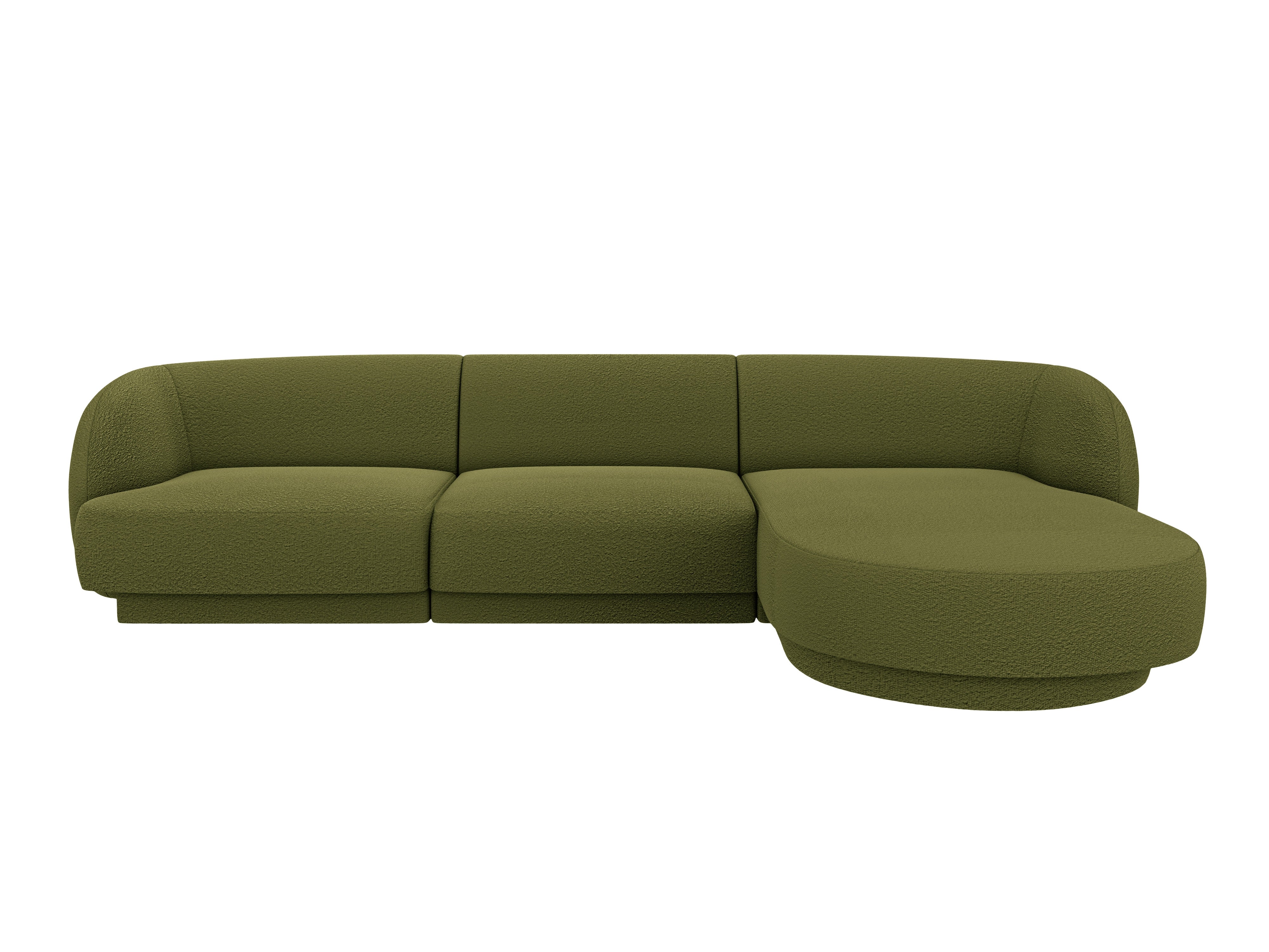 Kotna sedežna garnitura Miley 255x165 cm, material: boucle