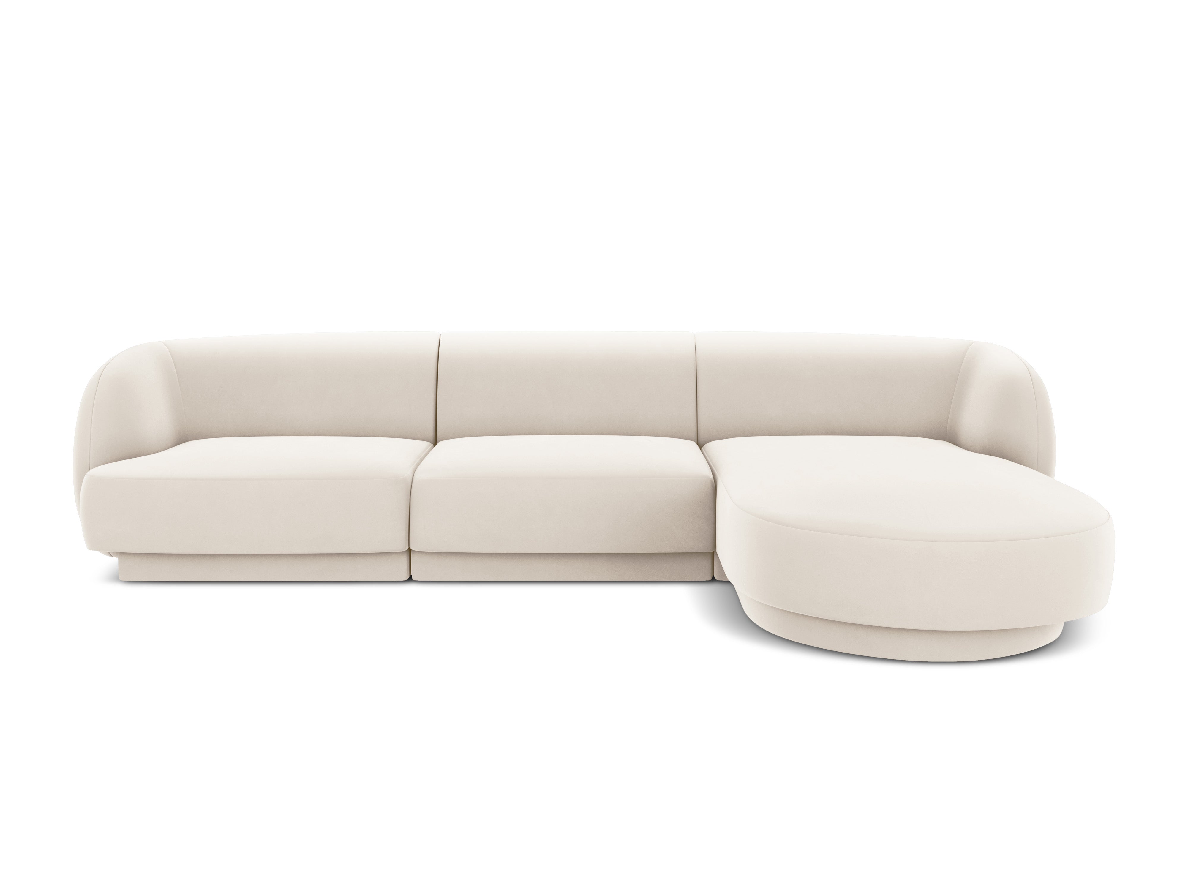 Kotna sedežna garnitura Miley 255x165cm, Material: žamet