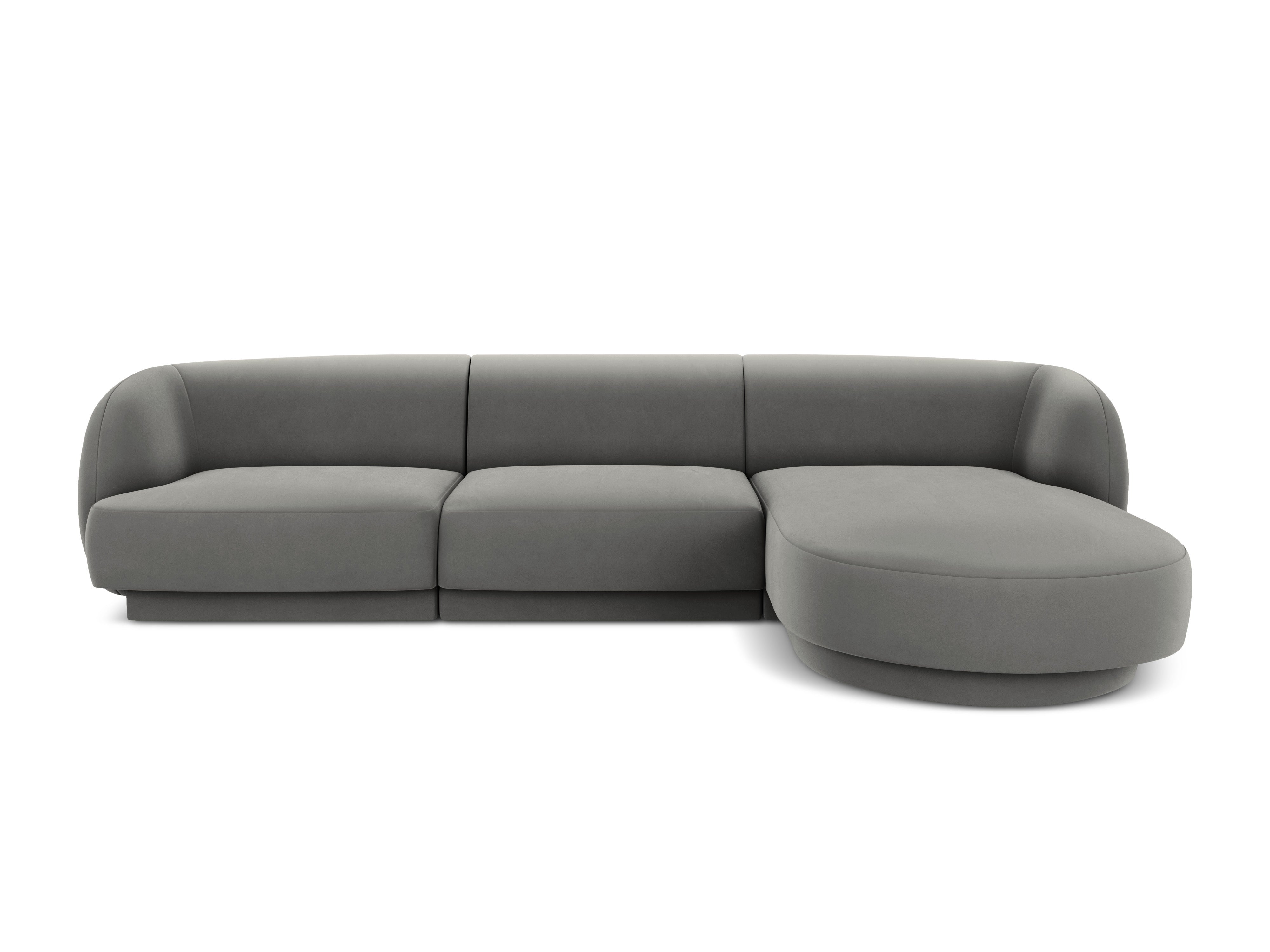 Kotna sedežna garnitura Miley 255x165cm, Material: žamet