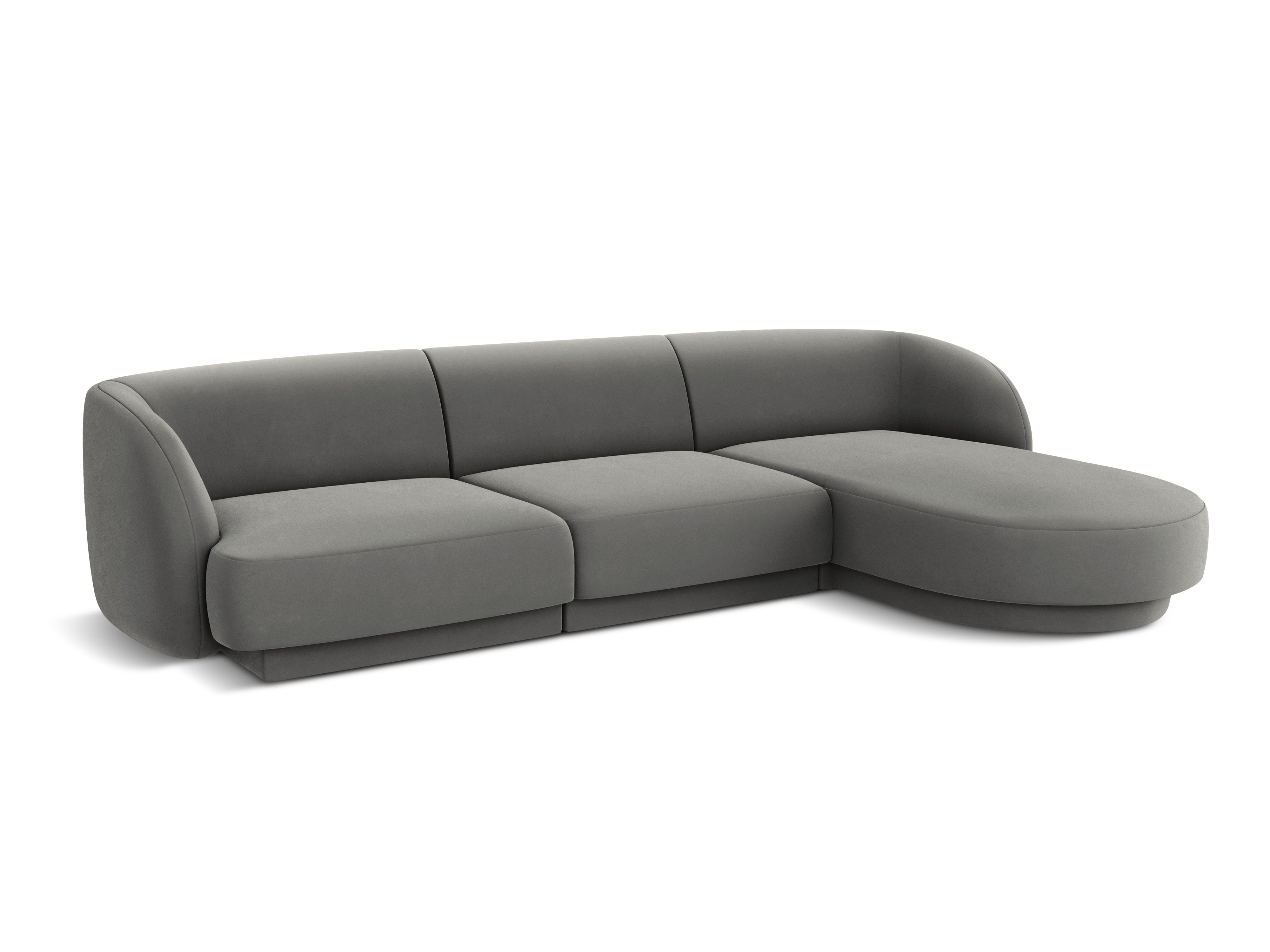 Kotna sedežna garnitura Miley 255x165cm, Material: žamet