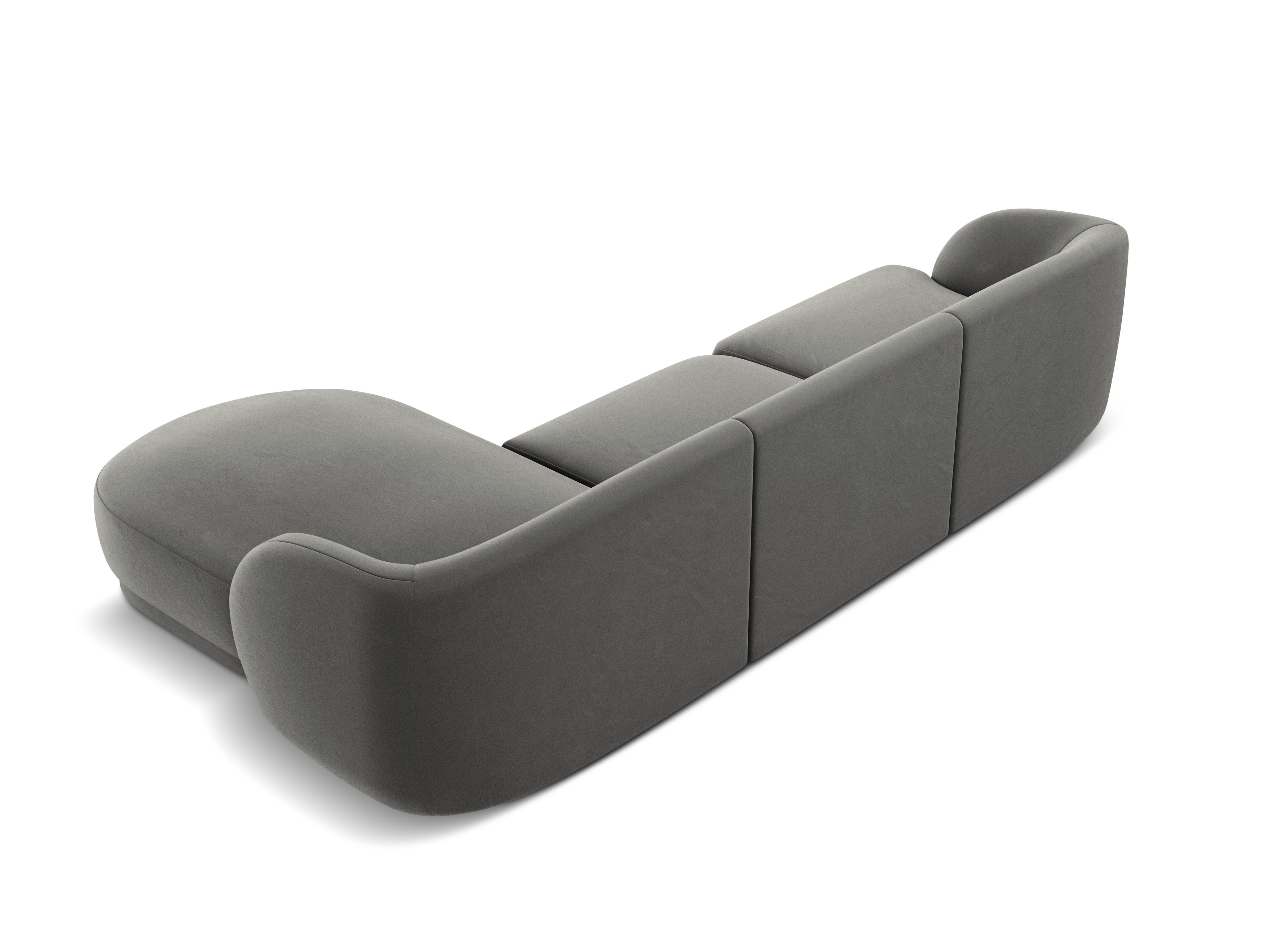 Kotna sedežna garnitura Miley 255x165cm, Material: žamet