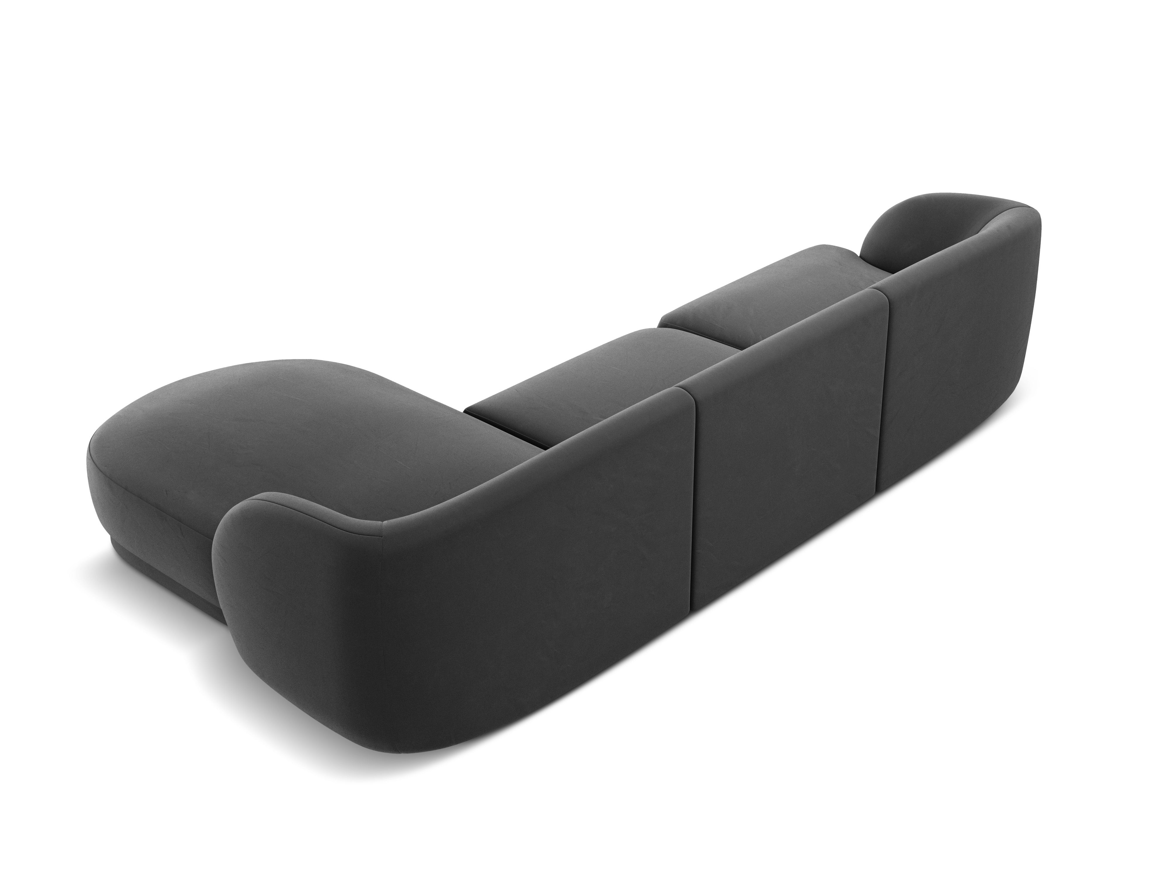 Kotna sedežna garnitura Miley 255x165cm, Material: žamet