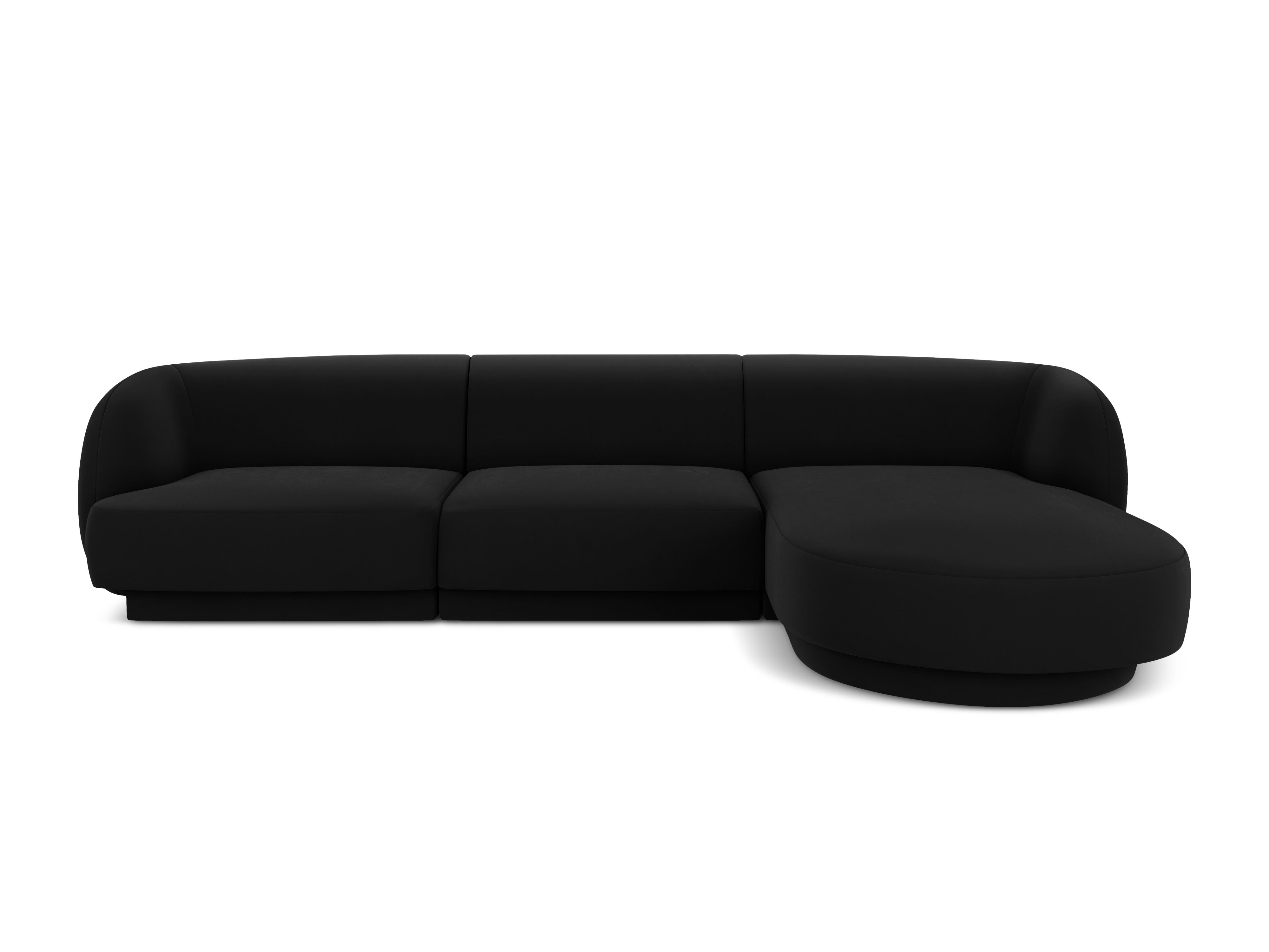 Kotna sedežna garnitura Miley 255x165cm, Material: žamet