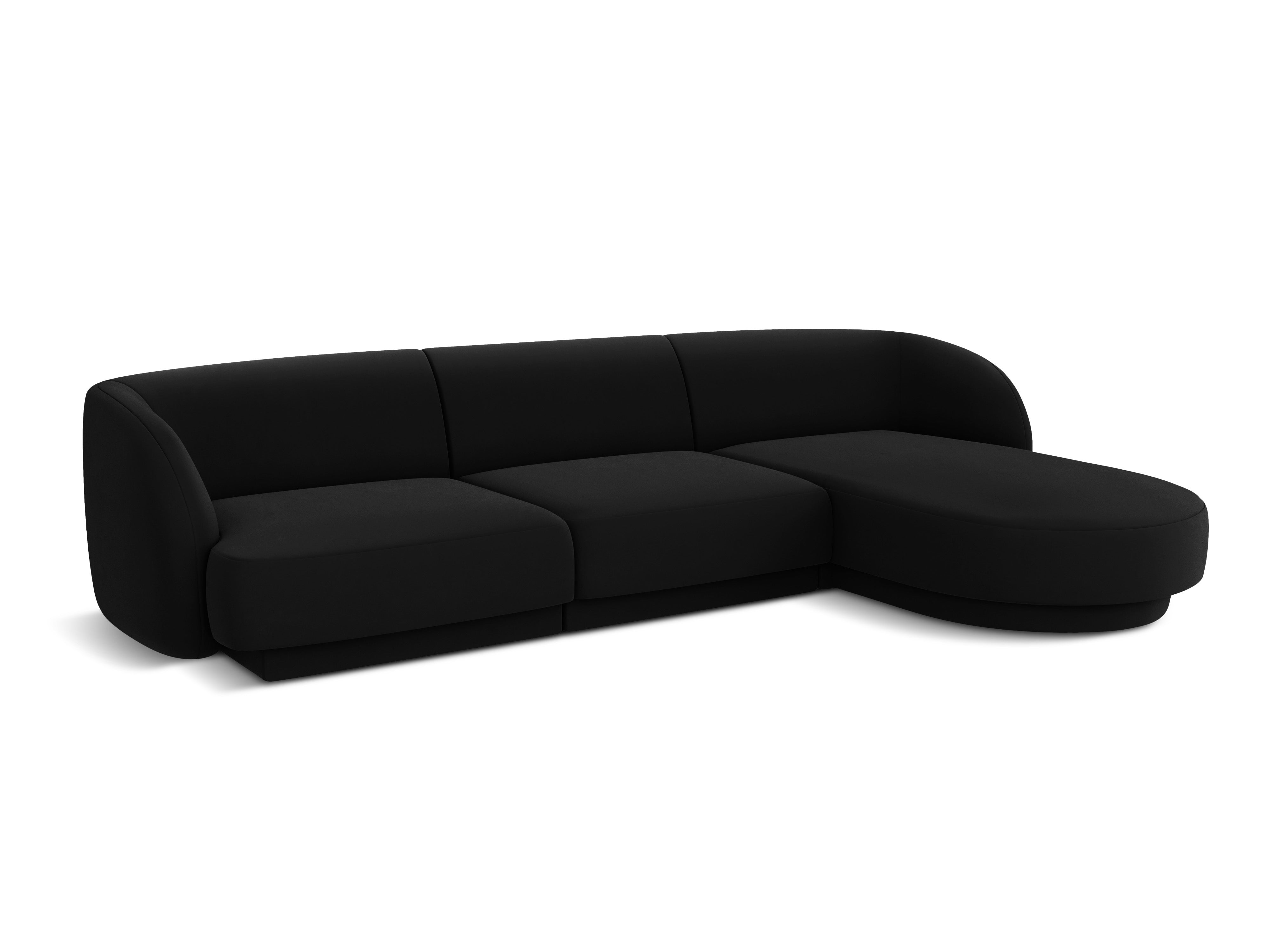Kotna sedežna garnitura Miley 255x165cm, Material: žamet