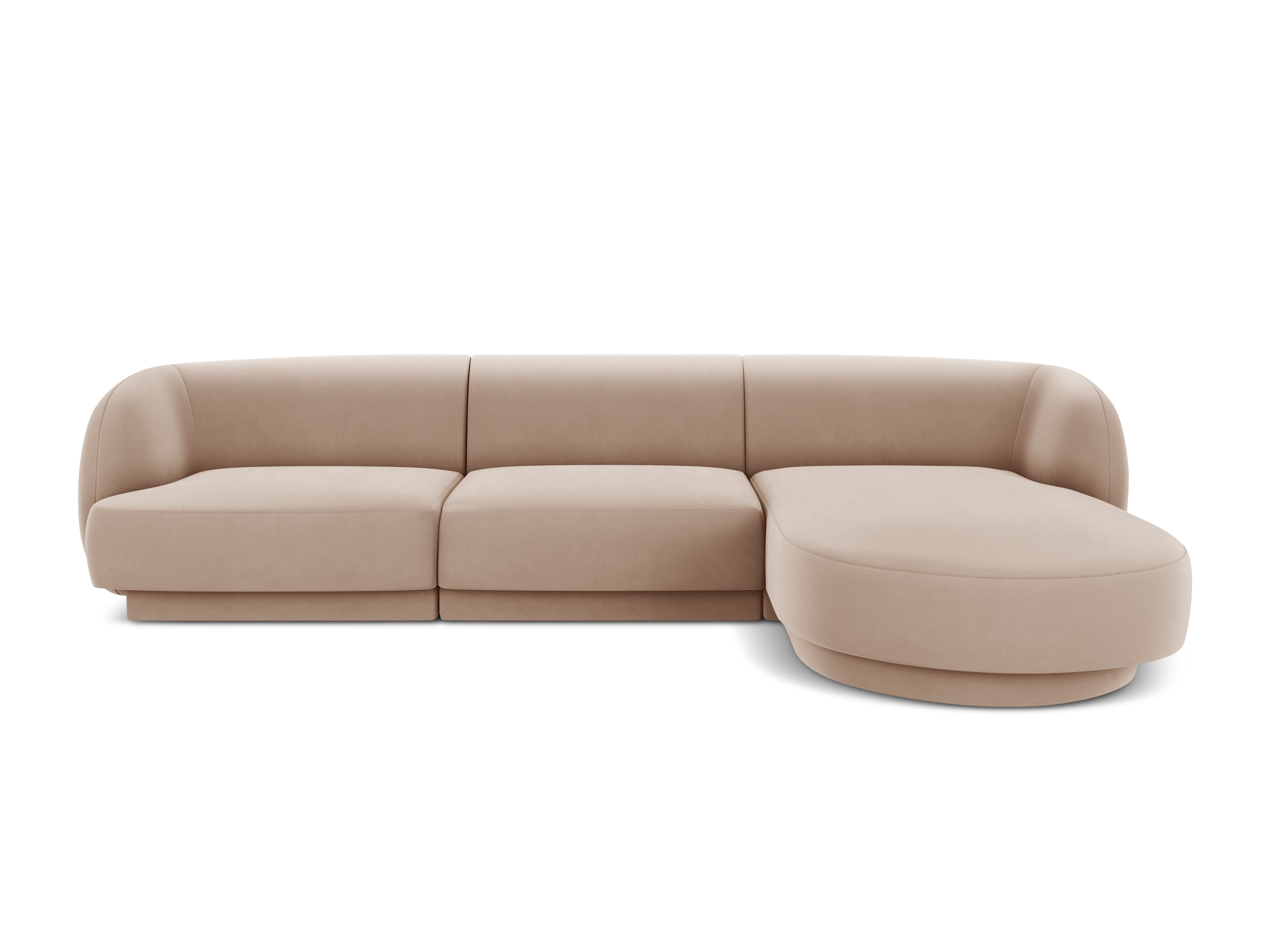 Kotna sedežna garnitura Miley 255x165cm, Material: žamet