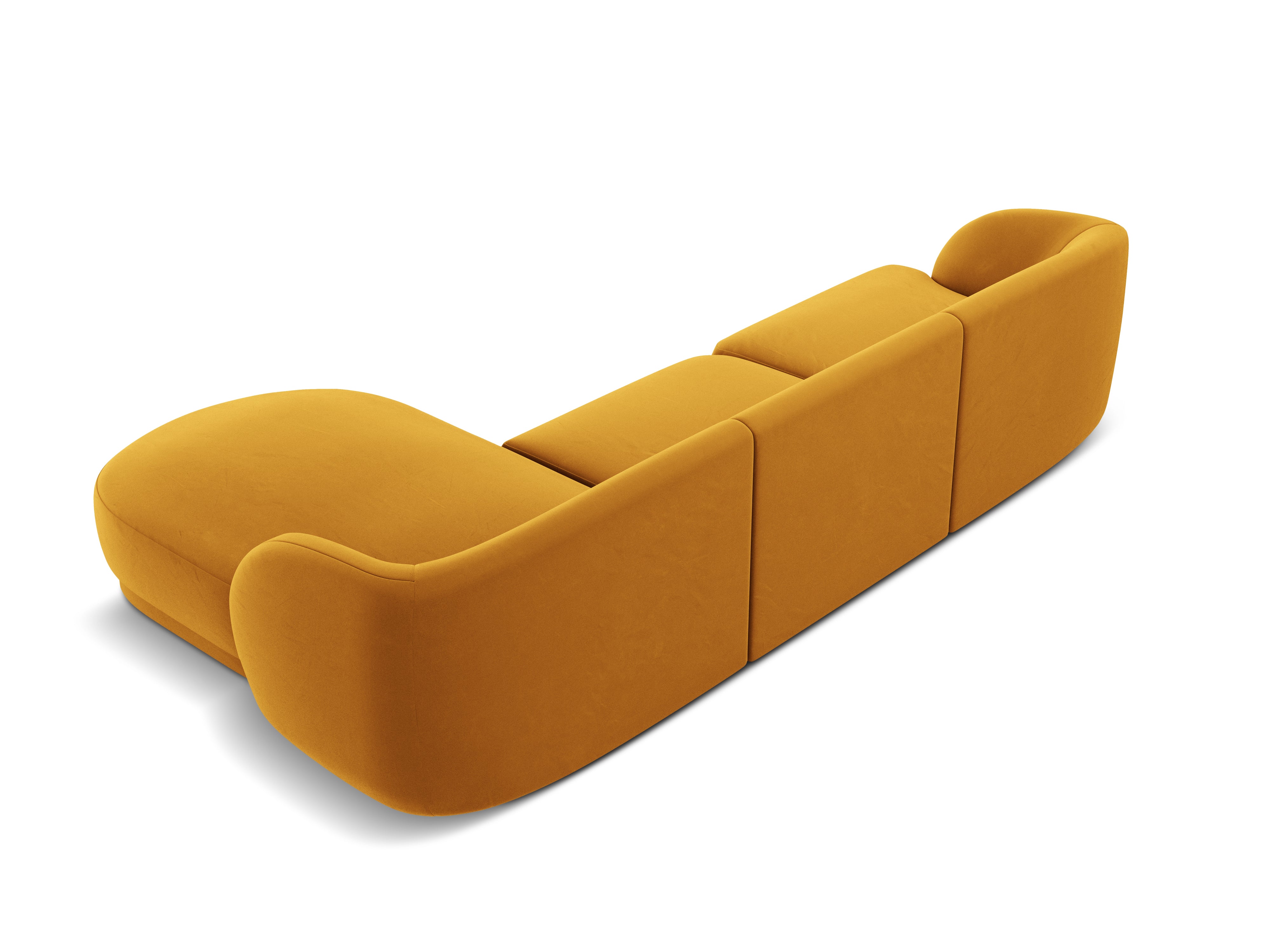 Kotna sedežna garnitura Miley 255x165cm, Material: žamet