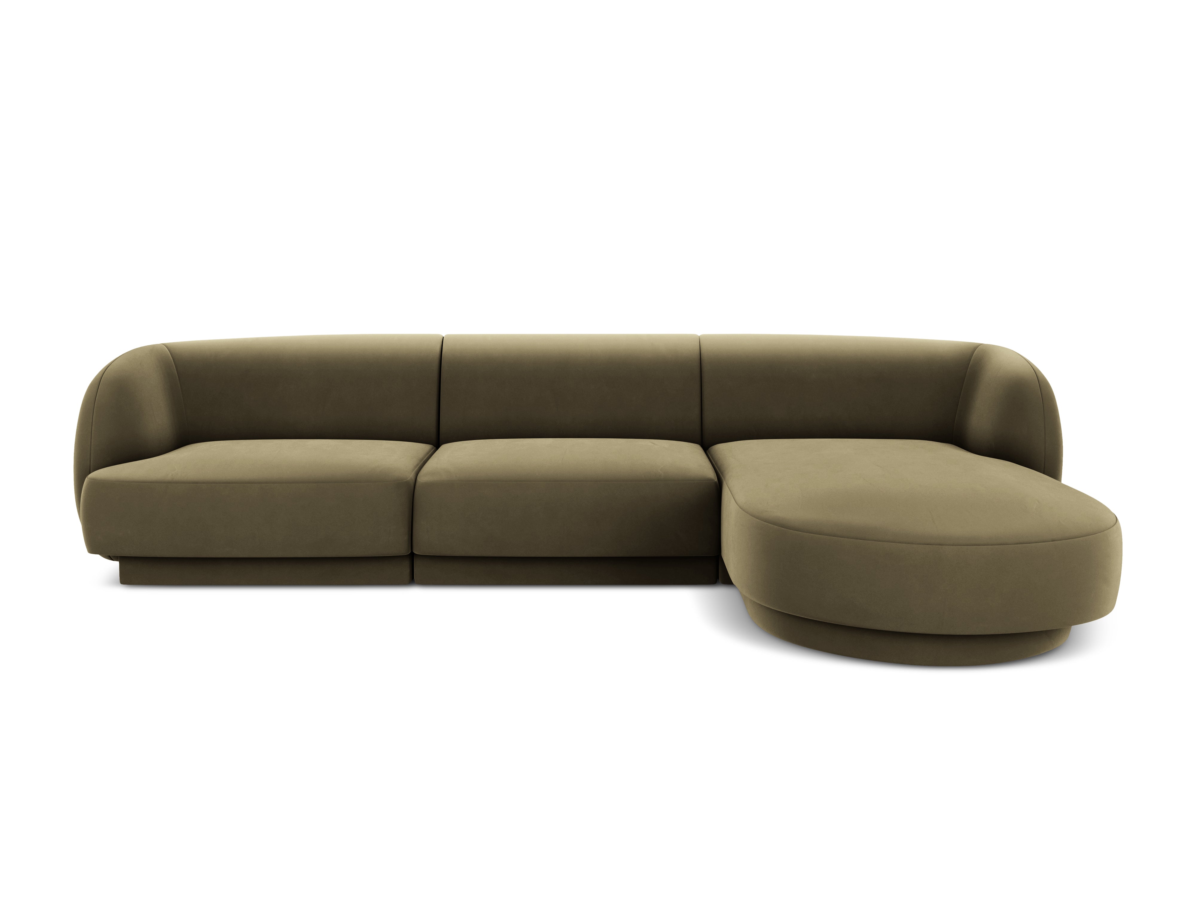Kotna sedežna garnitura Miley 255x165cm, Material: žamet