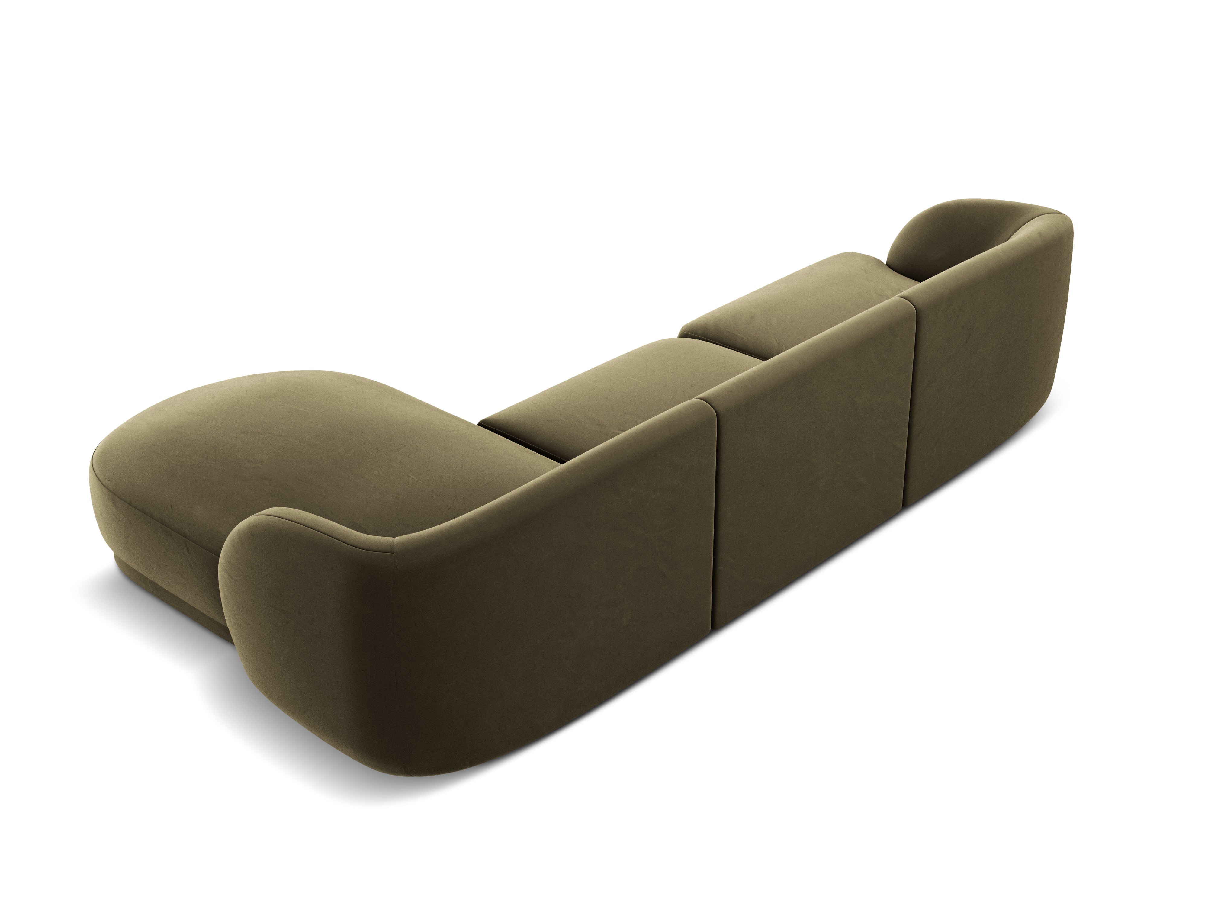 Kotna sedežna garnitura Miley 255x165cm, Material: žamet