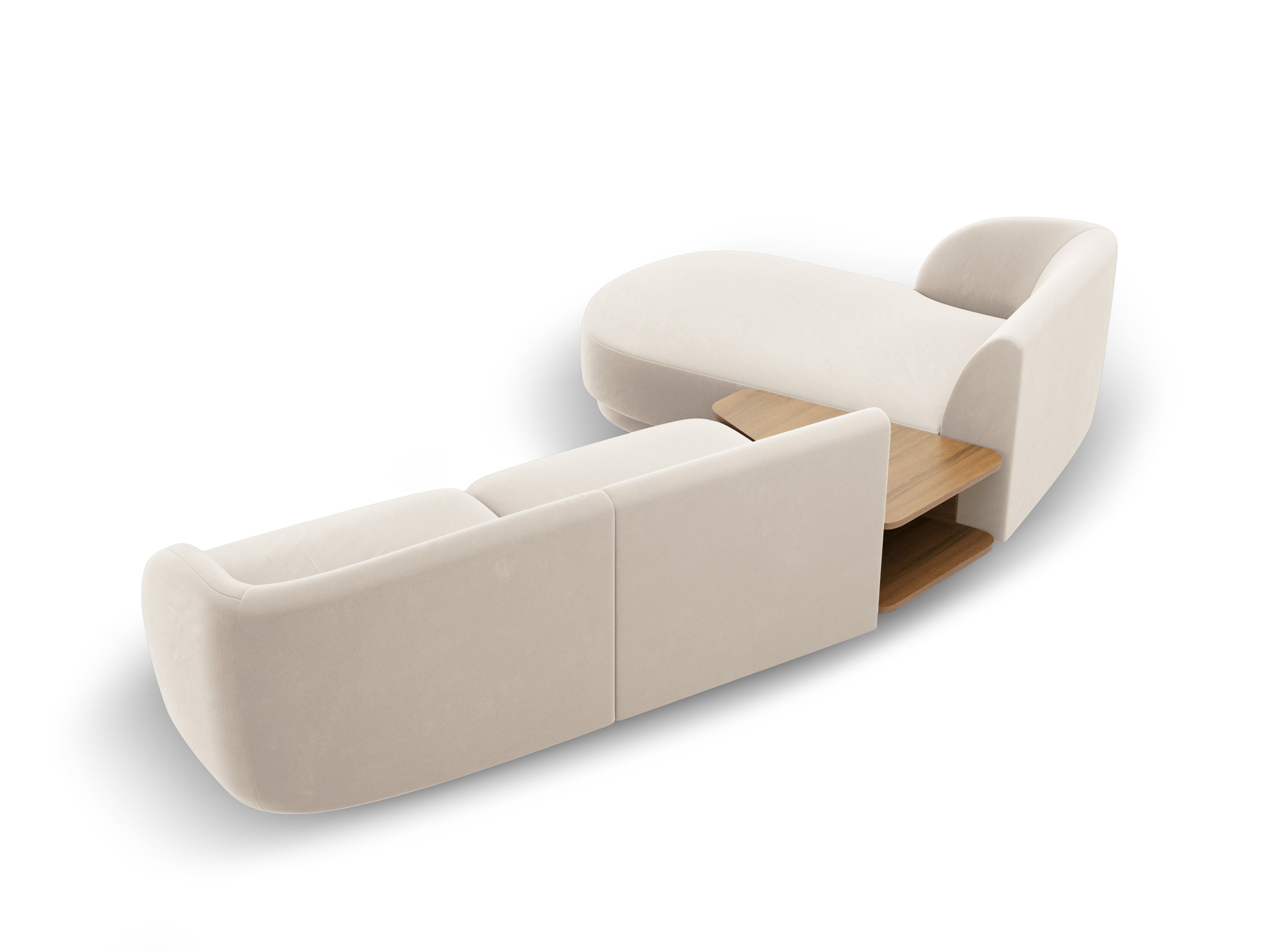 Kotna garnitura Miley 303x178cm, Material: žamet