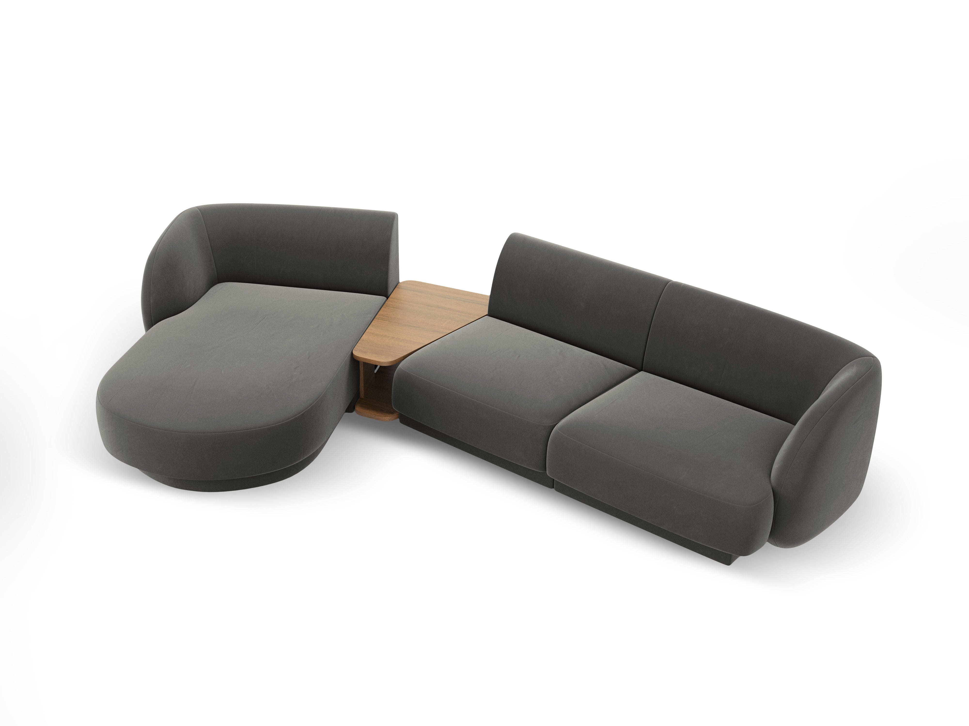 Kotna garnitura Miley 303x178cm, Material: žamet