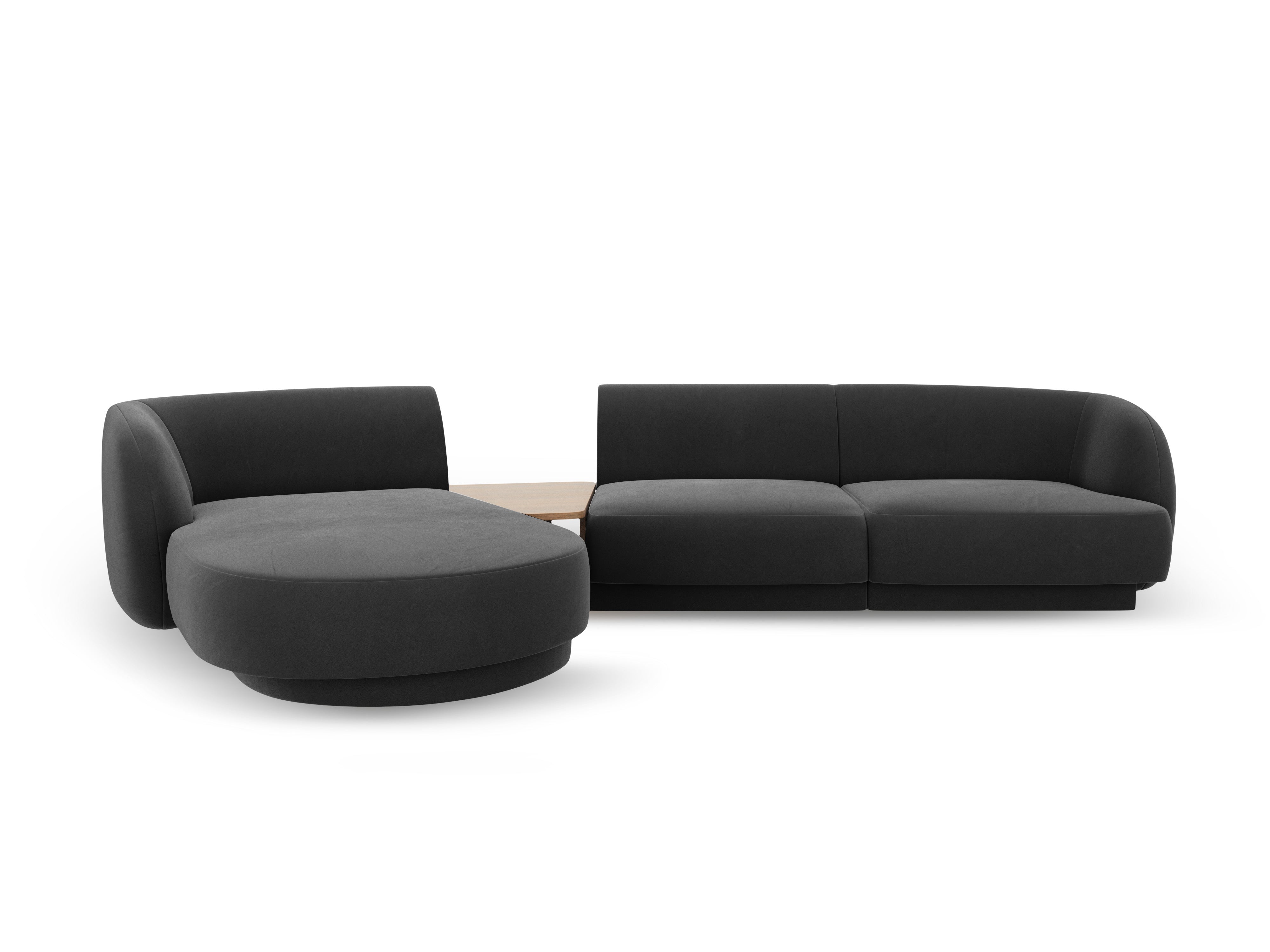 Kotna garnitura Miley 303x178cm, Material: žamet