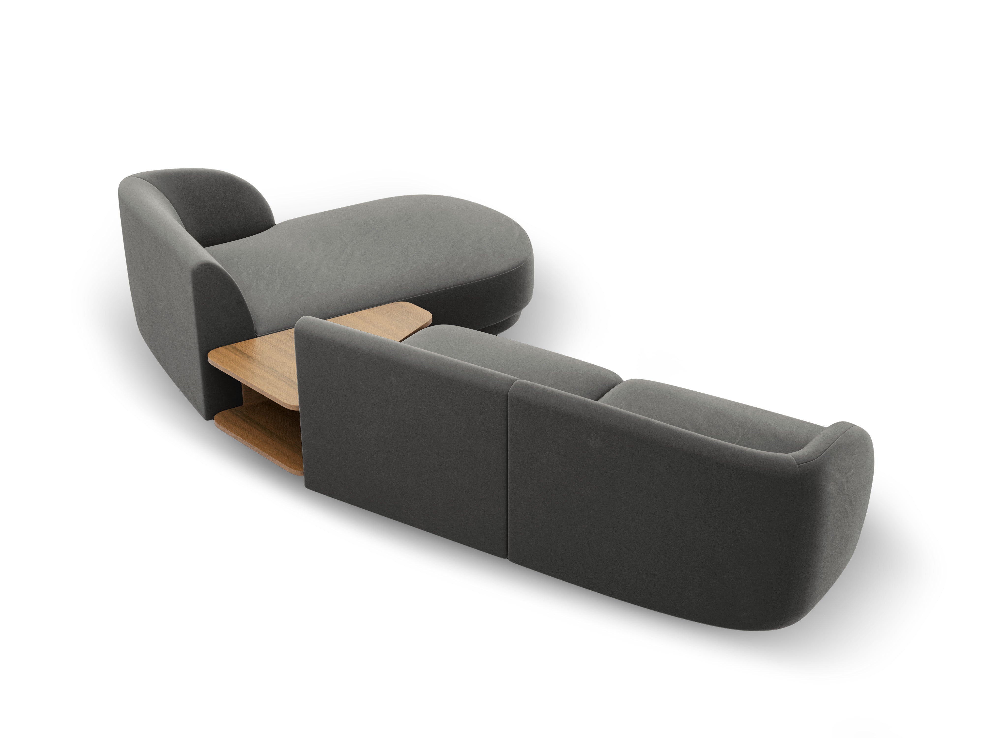 Kotna garnitura Miley 303x178cm, Material: žamet