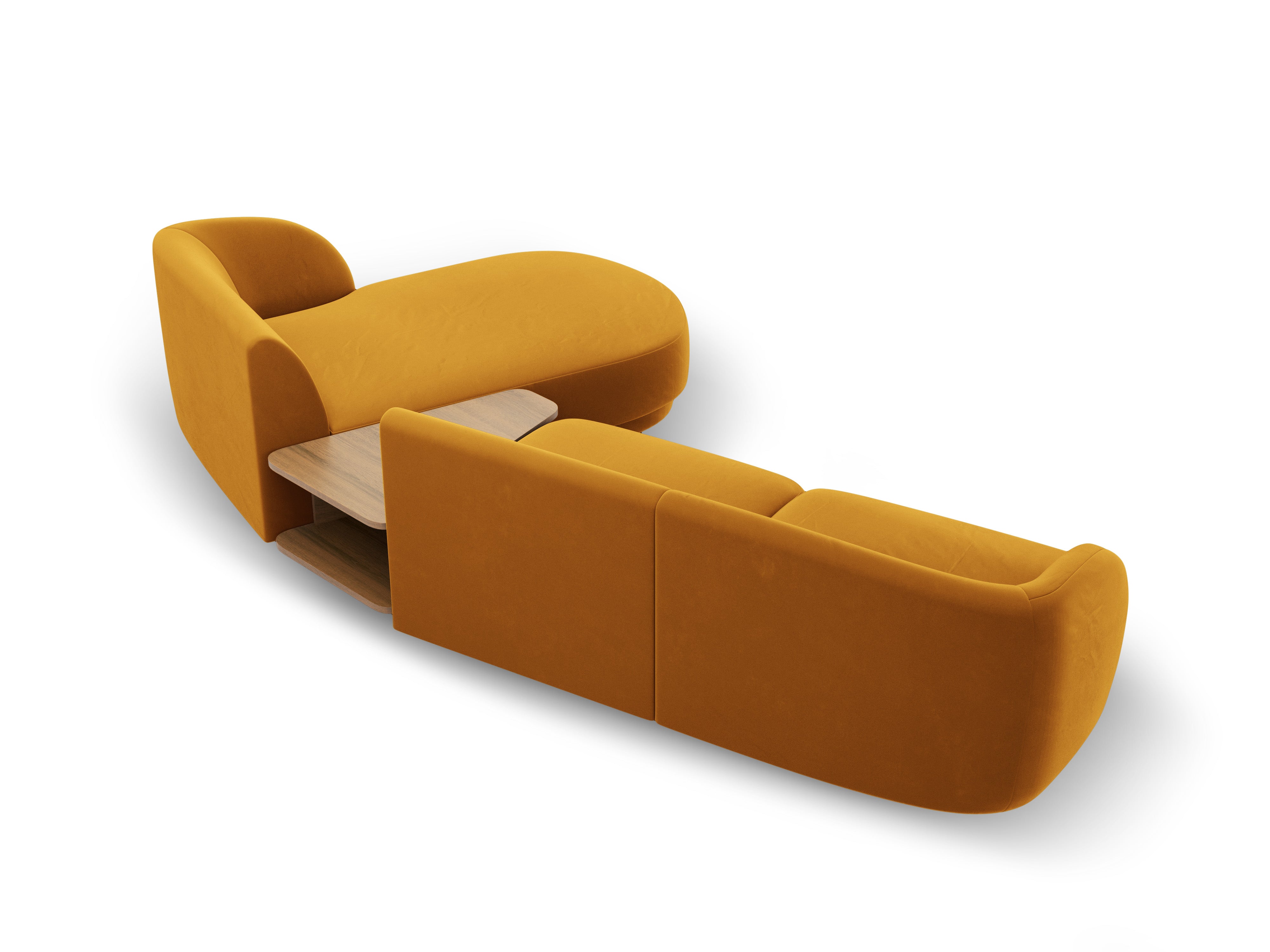 Kotna garnitura Miley 303x178cm, Material: žamet
