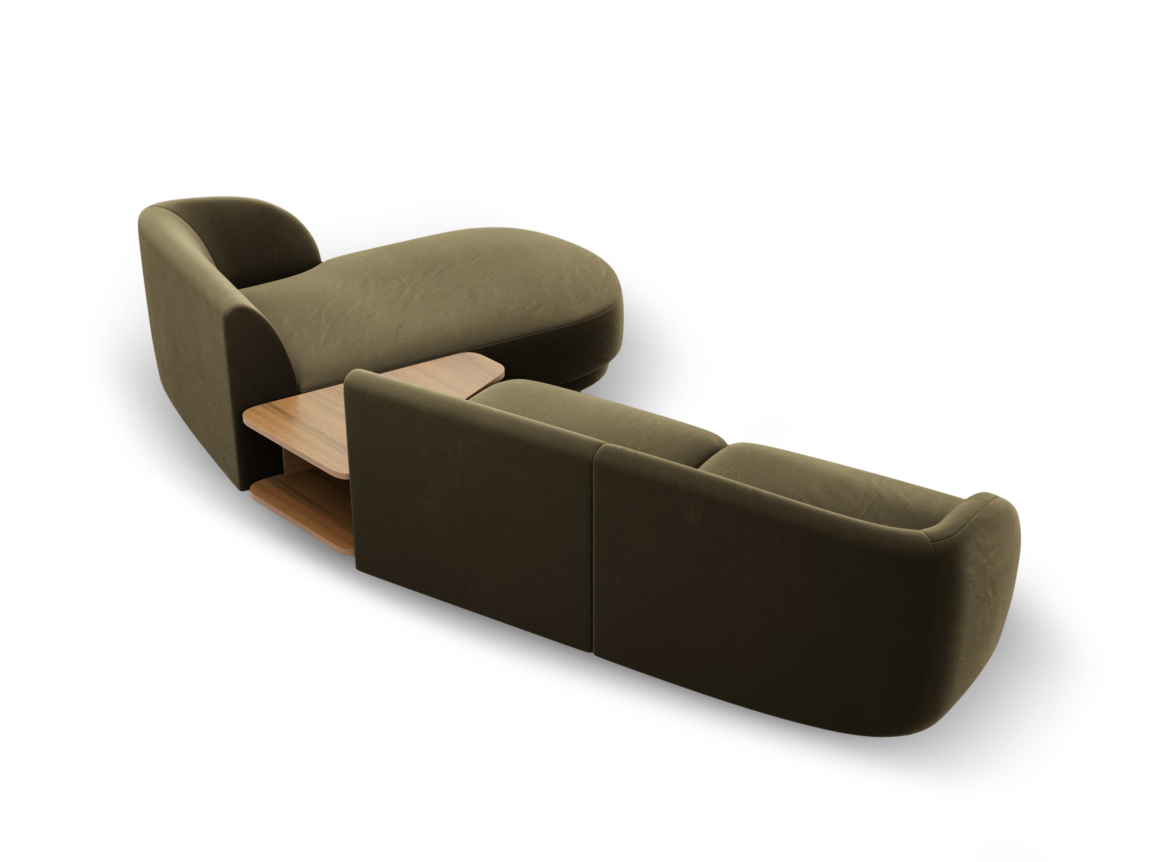 Kotna garnitura Miley 303x178cm, Material: žamet