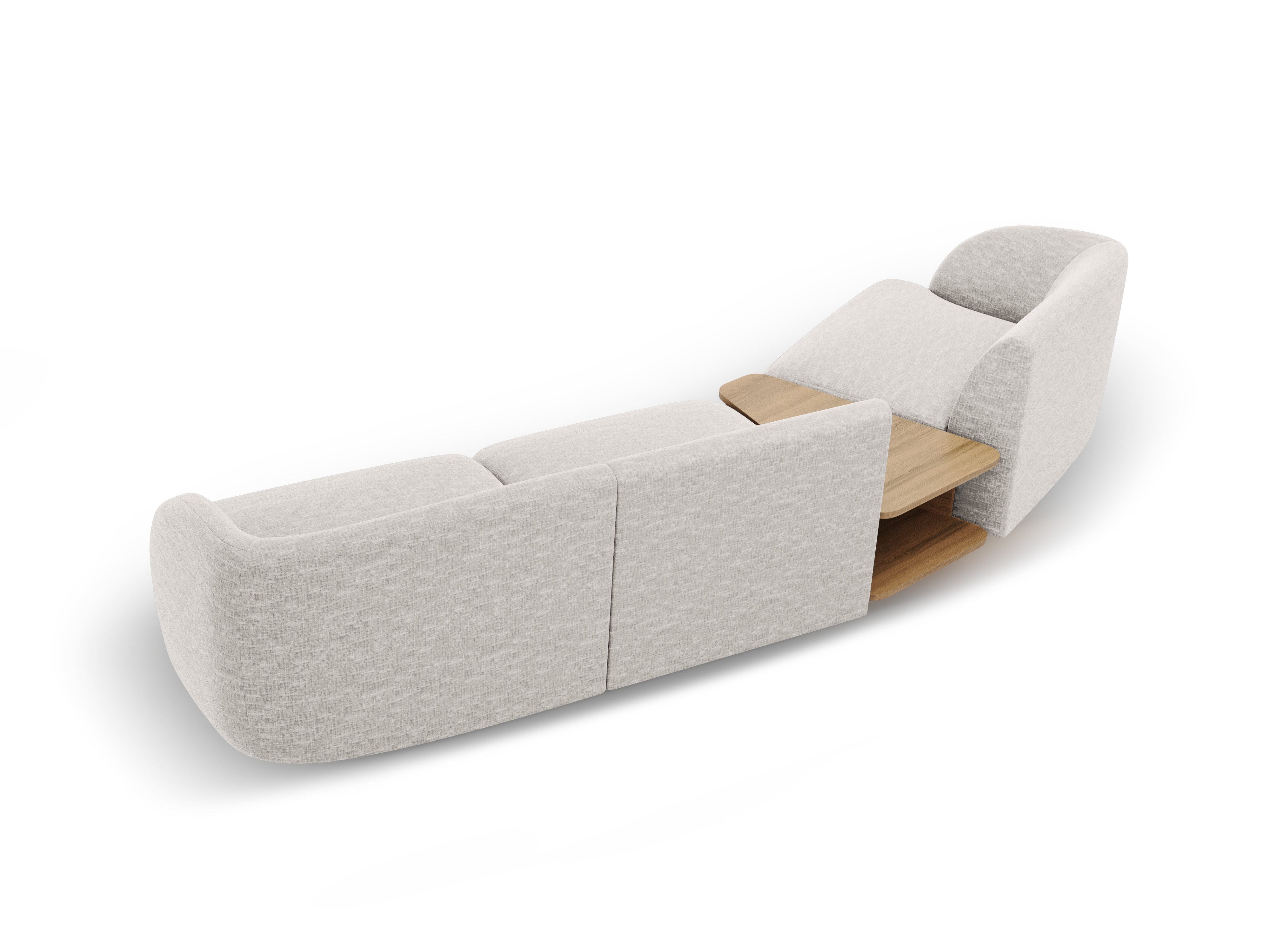 Kotna sedežna garnitura Miley 303x126 cm, Material: chenille