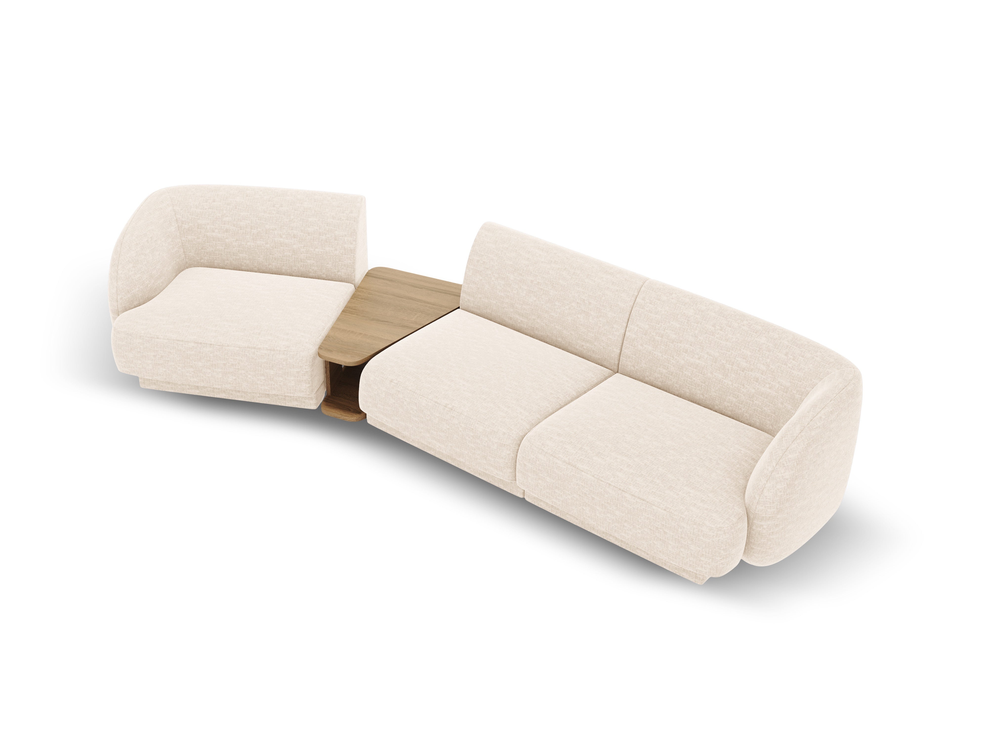 Kotna sedežna garnitura Miley 303x126 cm, Material: chenille