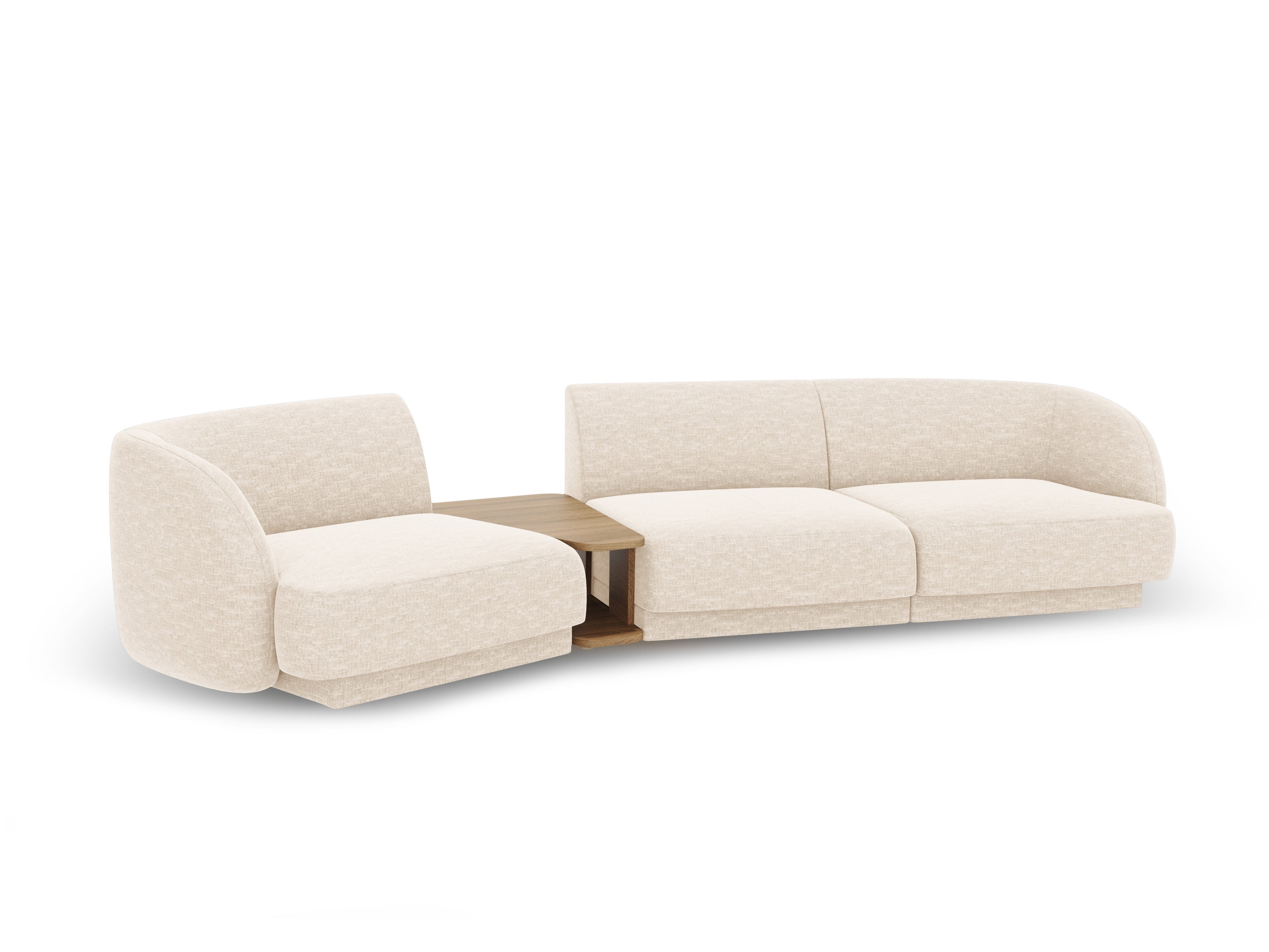 Kotna sedežna garnitura Miley 303x126 cm, Material: chenille