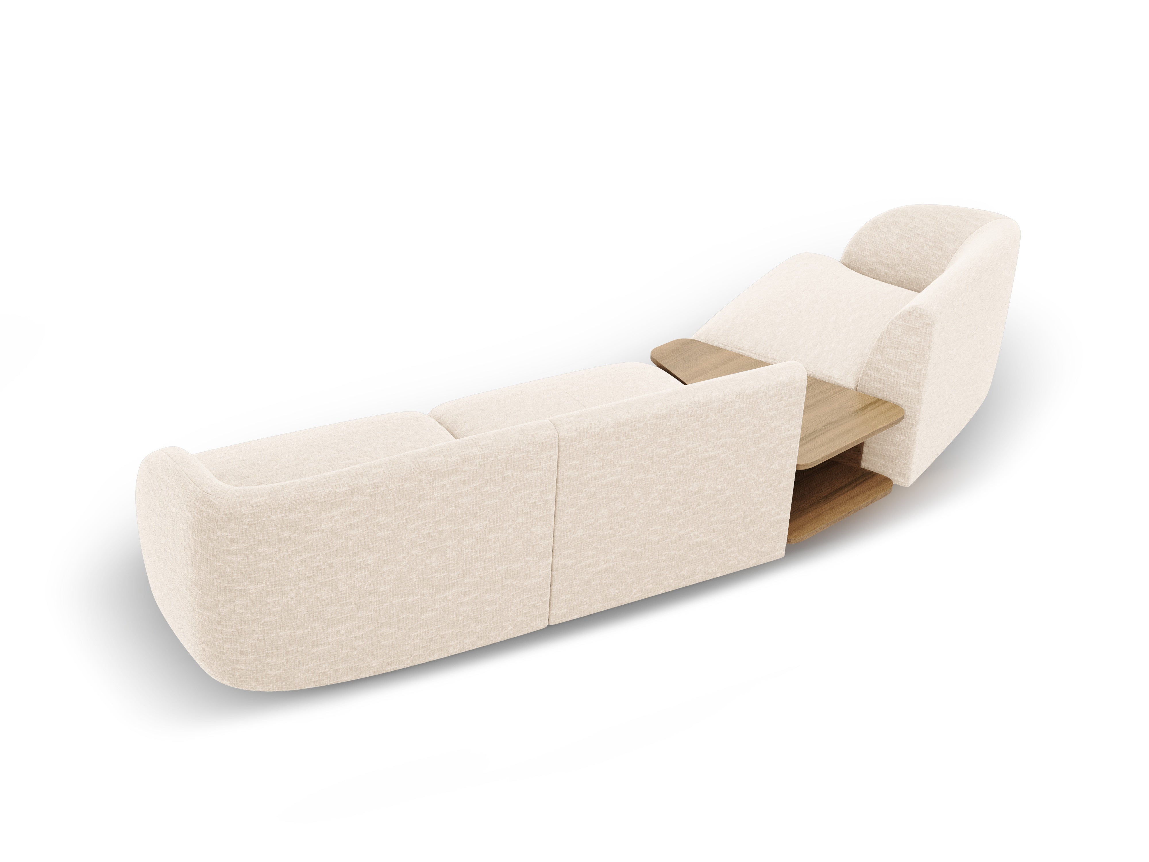 Kotna sedežna garnitura Miley 303x126 cm, Material: chenille